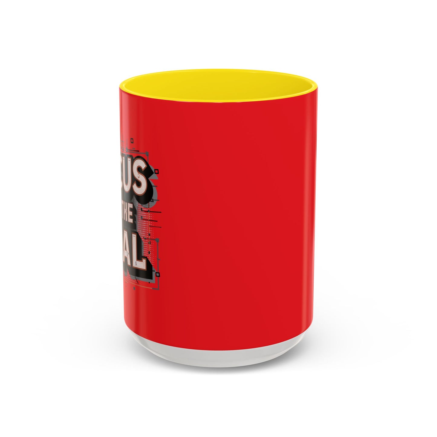 Focus On The Goal Accent Coffee Mug (11, 15oz)