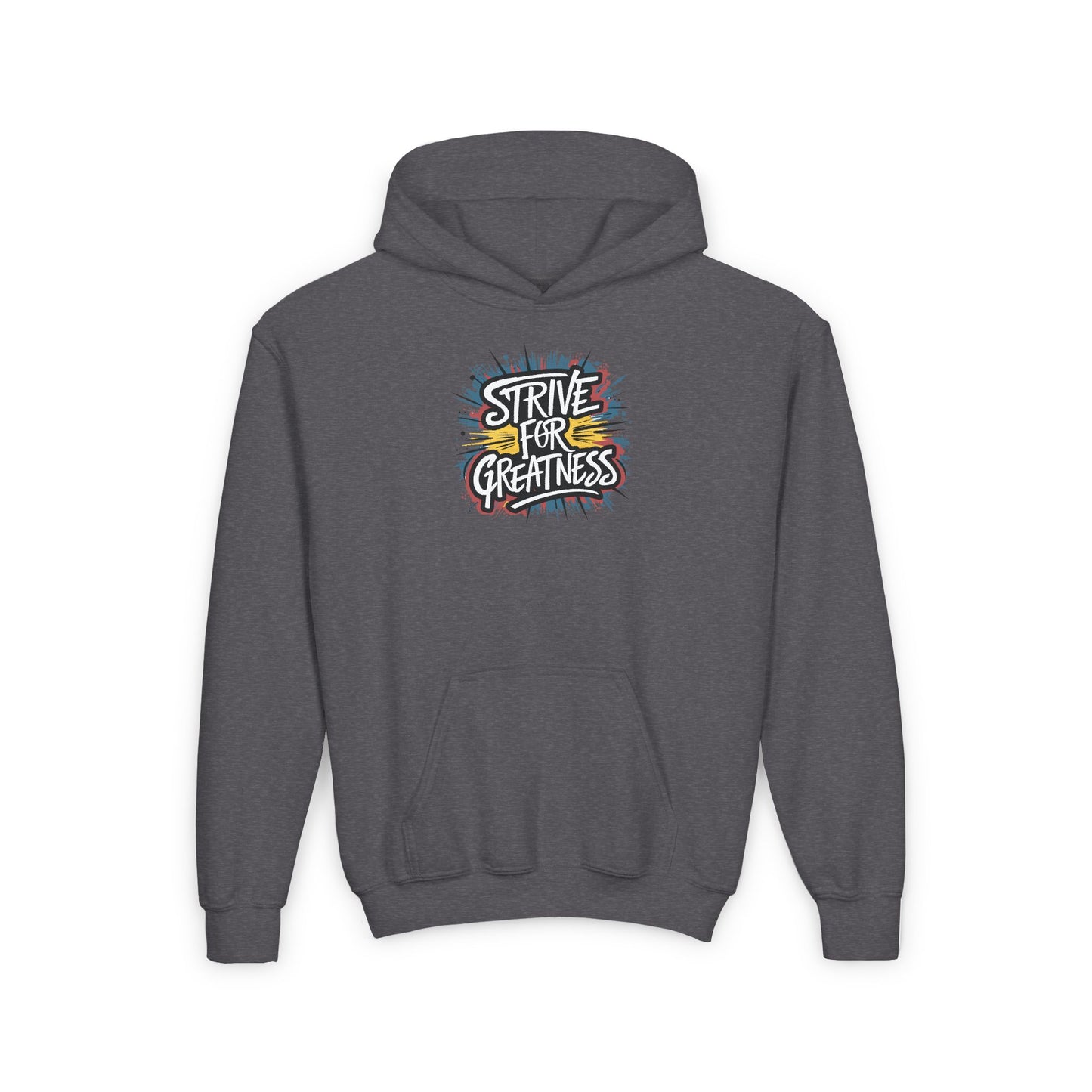 Strive For Greatness Youth Heavy Blend Hooded Sweatshirt