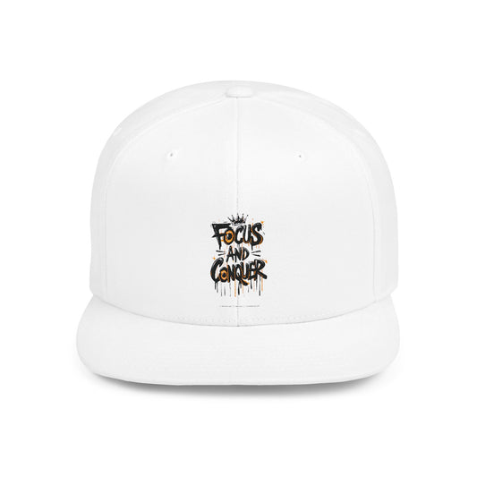 Focus And Conquer Flat Bill Snapback