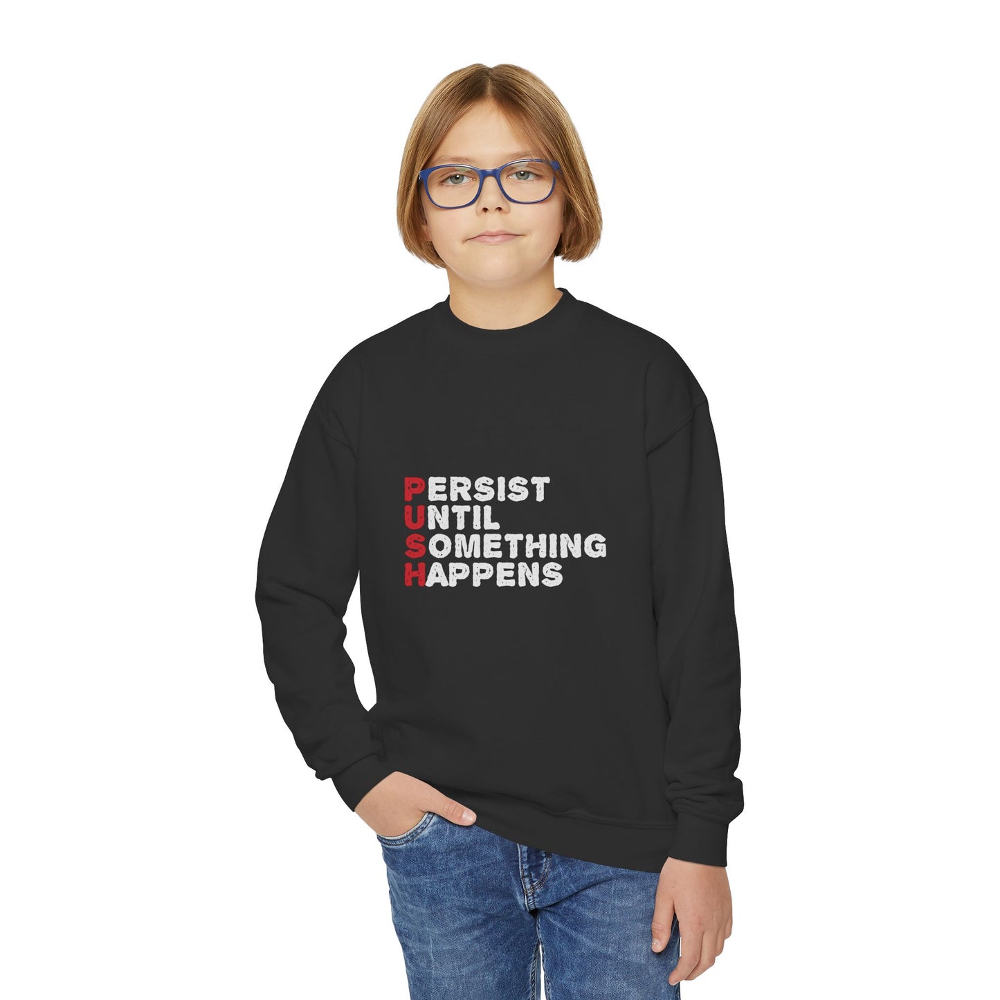 Persist Until Something Happens Youth Crewneck Sweatshirt