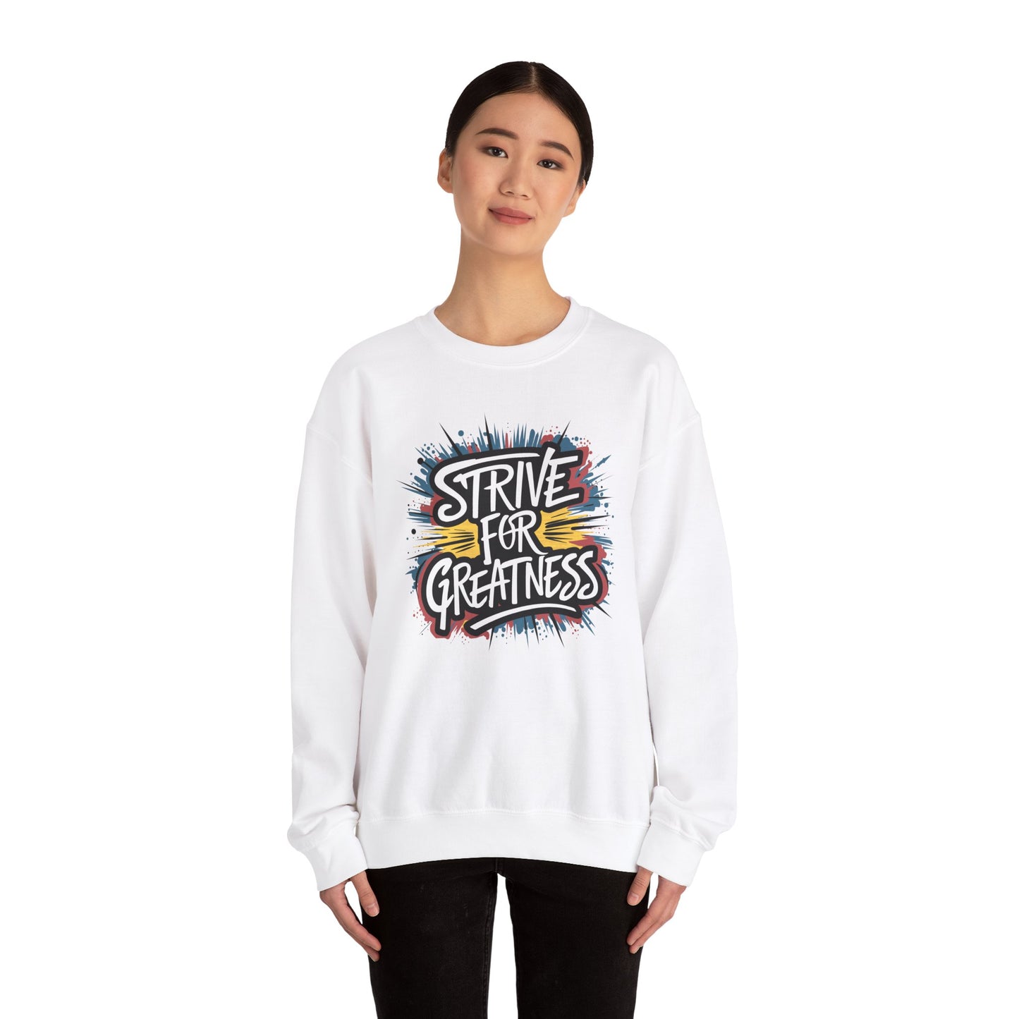 Strive For Greatness Unisex Heavy Blend™ Crewneck Sweatshirt