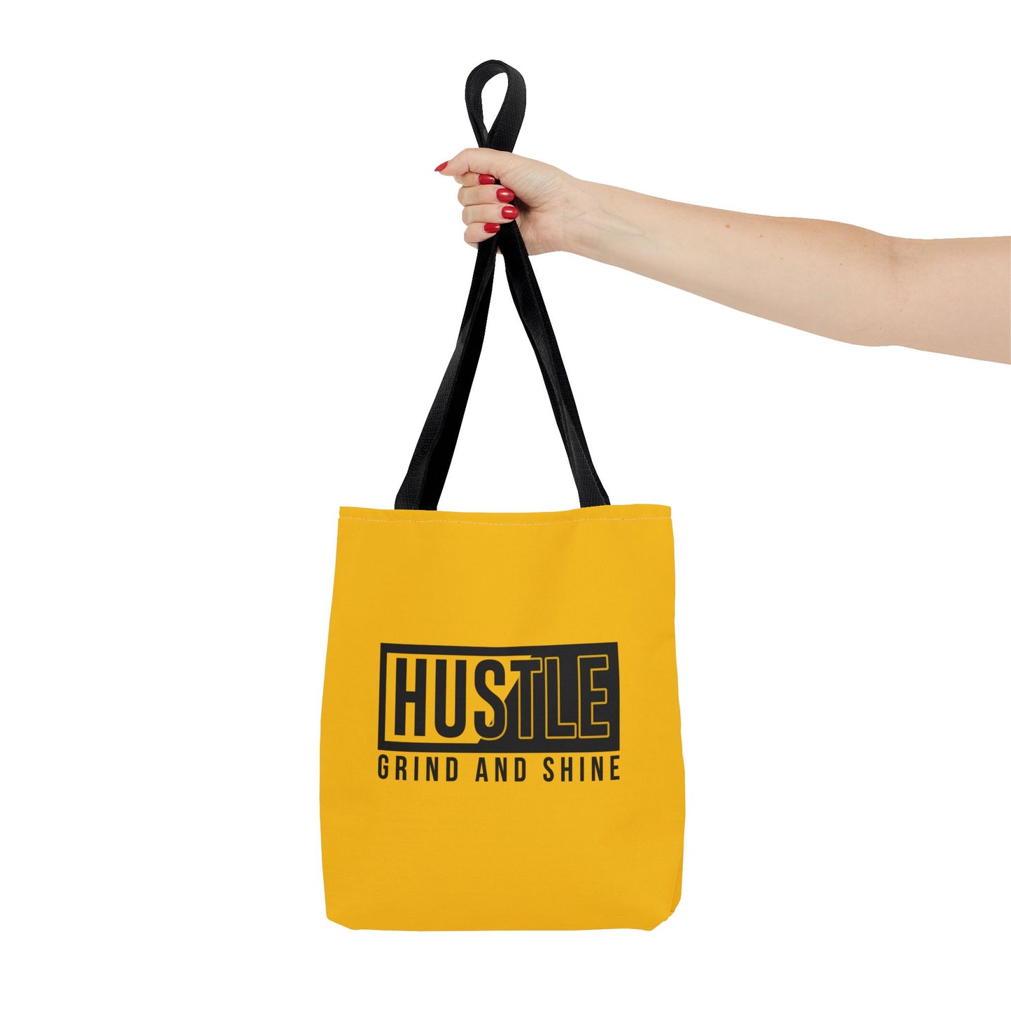 Hustle Grind And Shine Tote Bag (AOP)