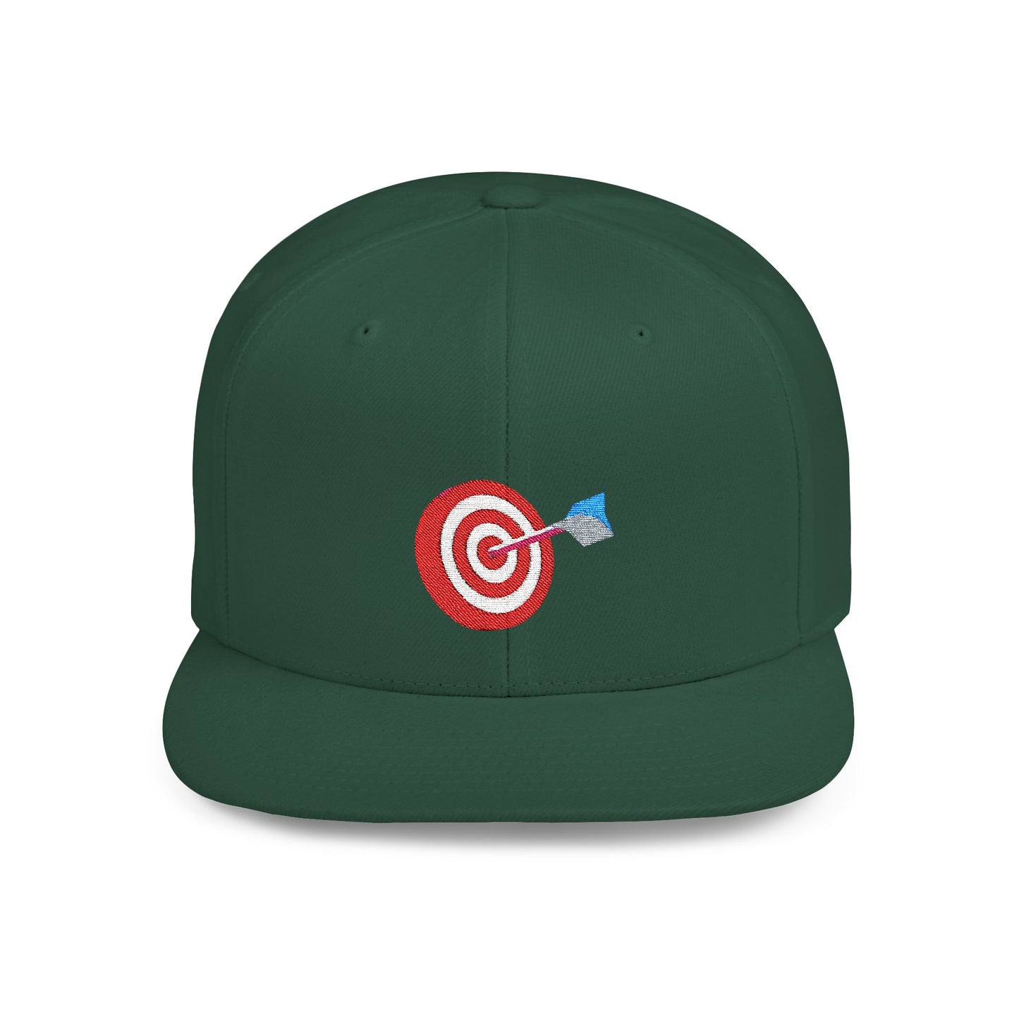 3d Render Arroe Hit The Center Of Target Or Goal Of Success Flat Bill Snapback