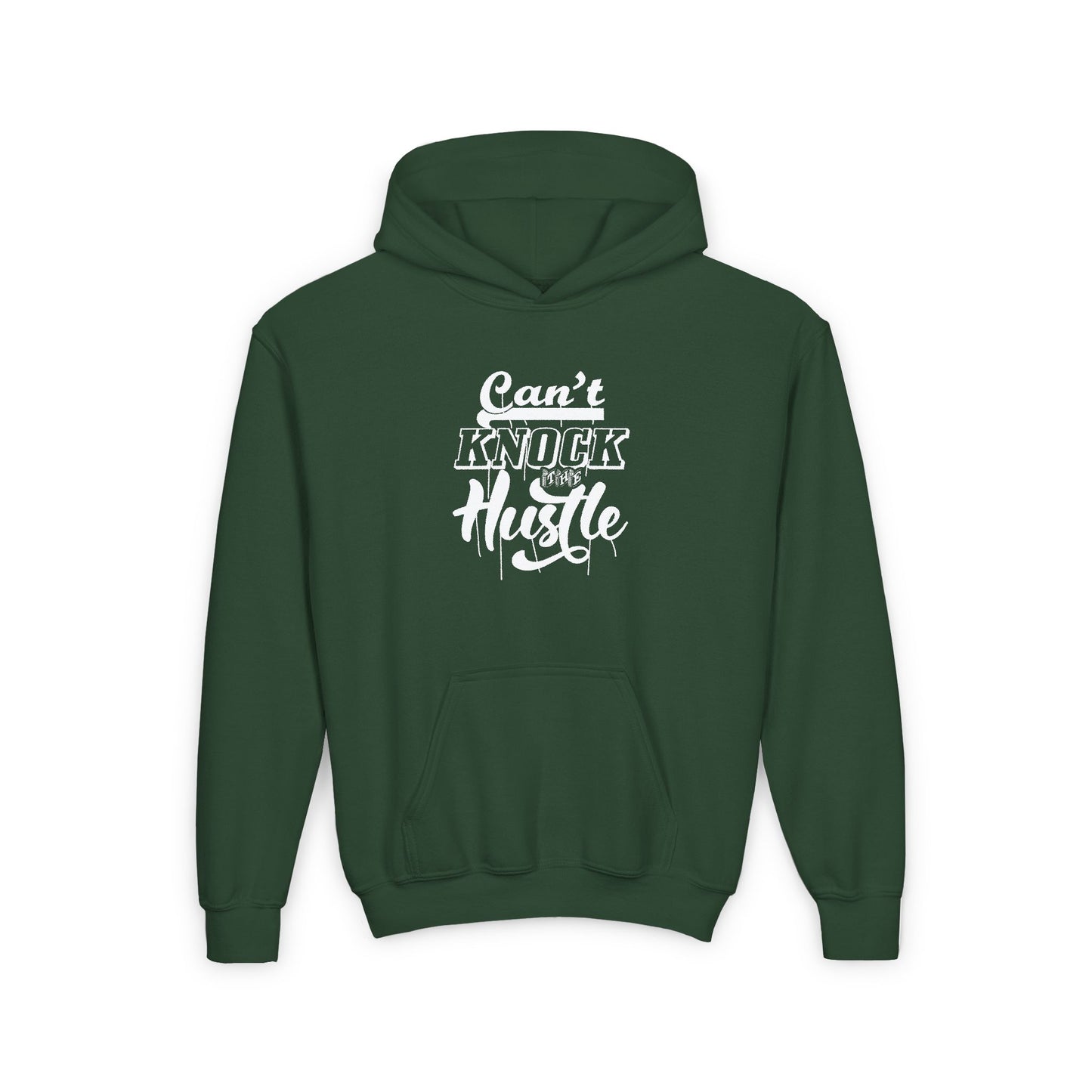 Can't Knock The Hustle Youth Heavy Blend Hooded Sweatshirt