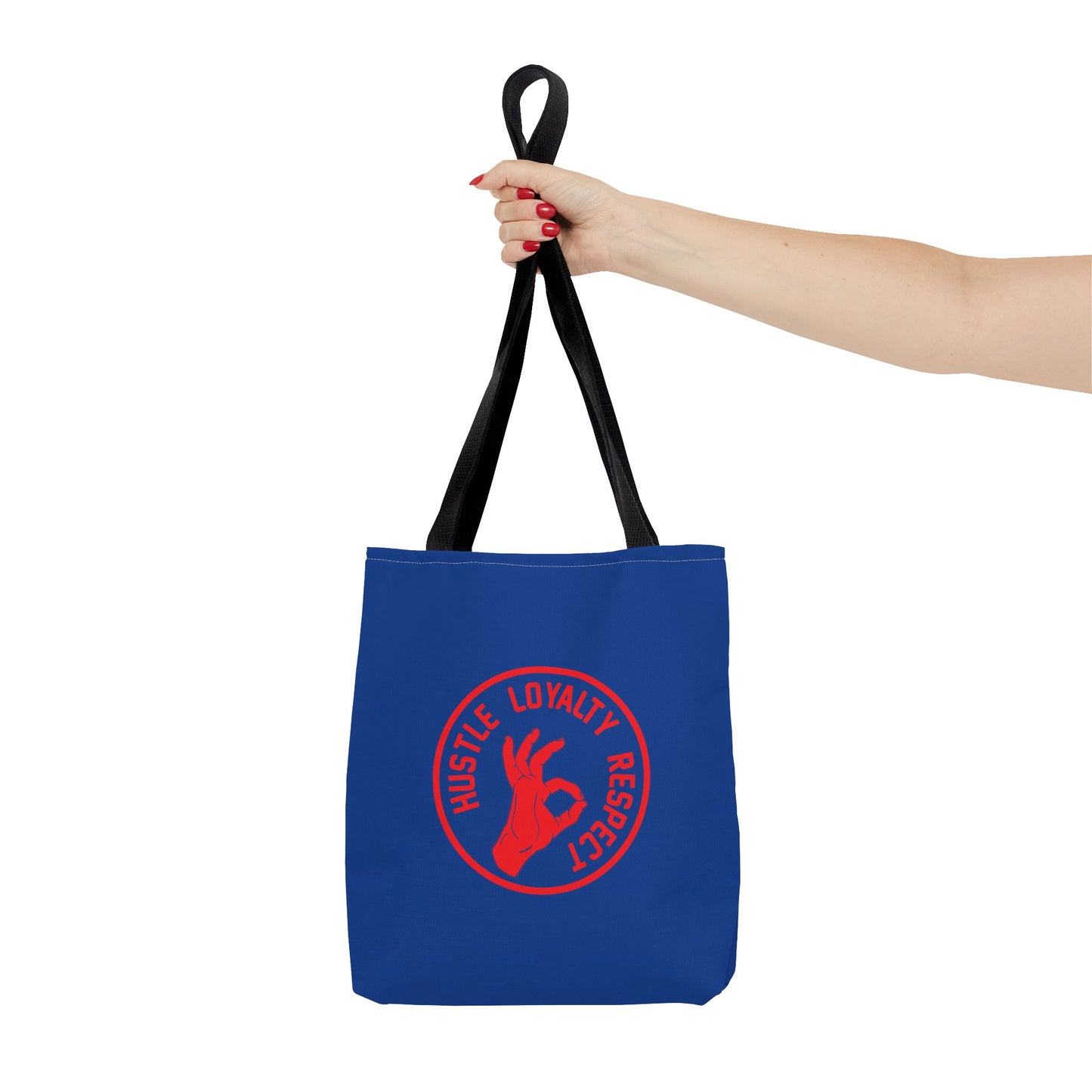 Hustle Loyalty Respect Tote Bag (AOP)