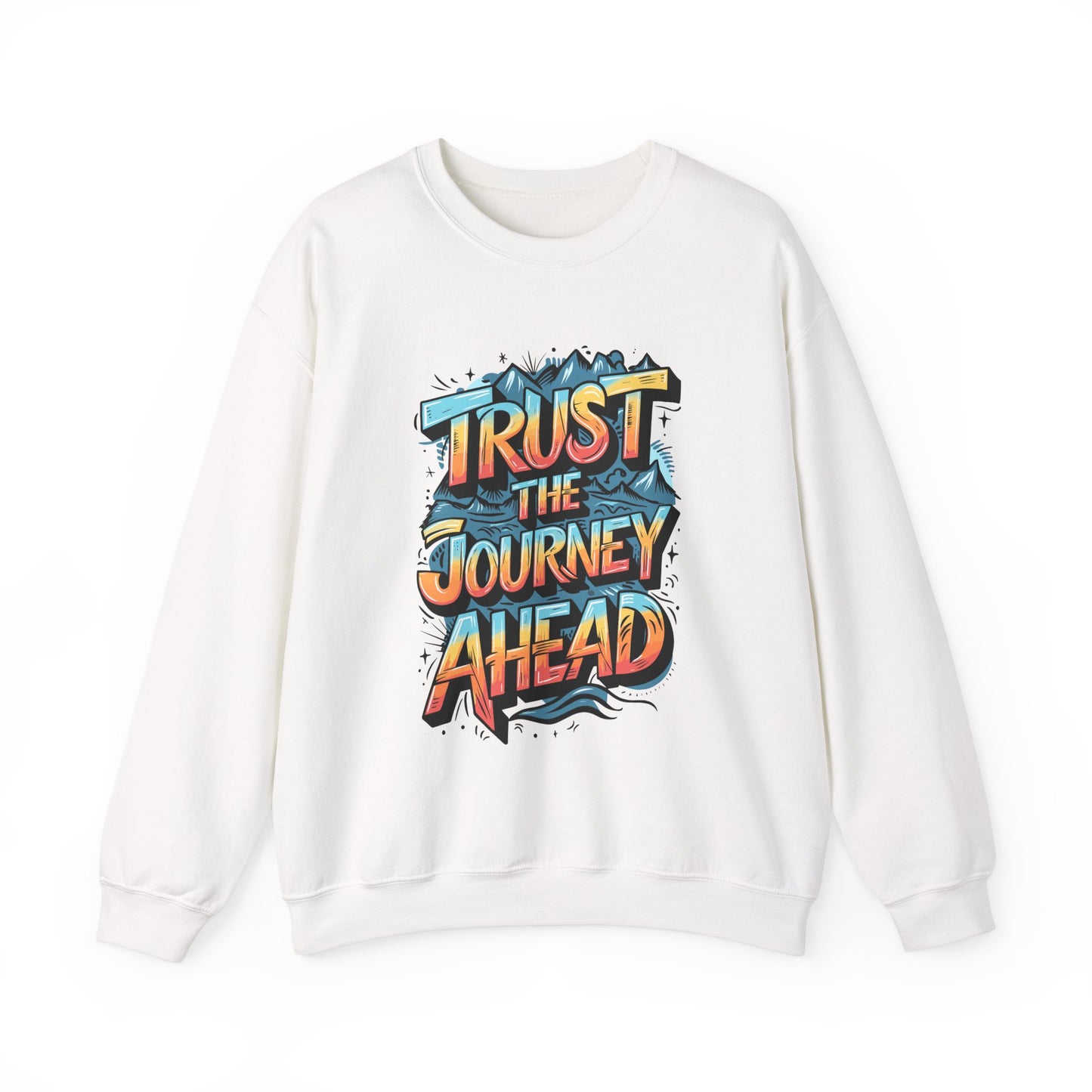 Trust The Journey Ahead Unisex Heavy Blend™ Crewneck Sweatshirt