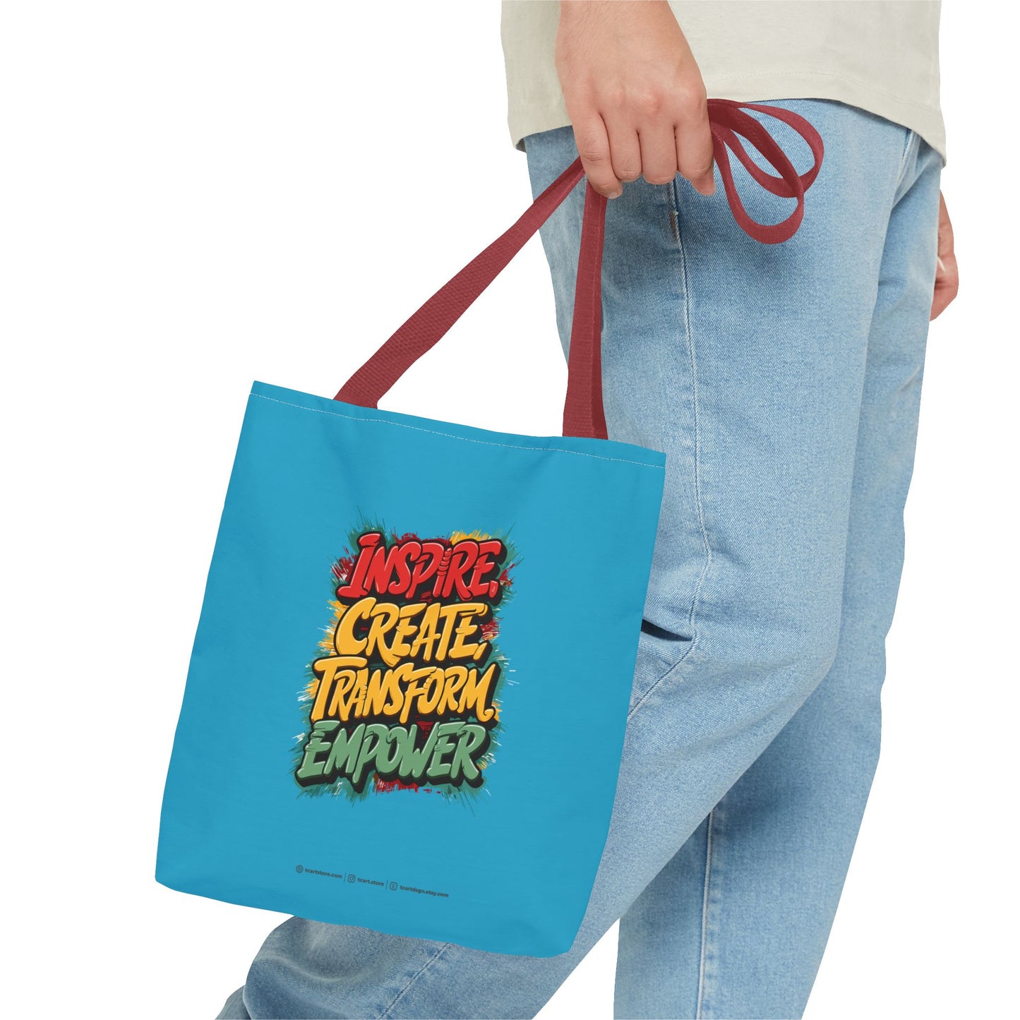 Inspire Create Transform Empower Tote Bag (AOP)