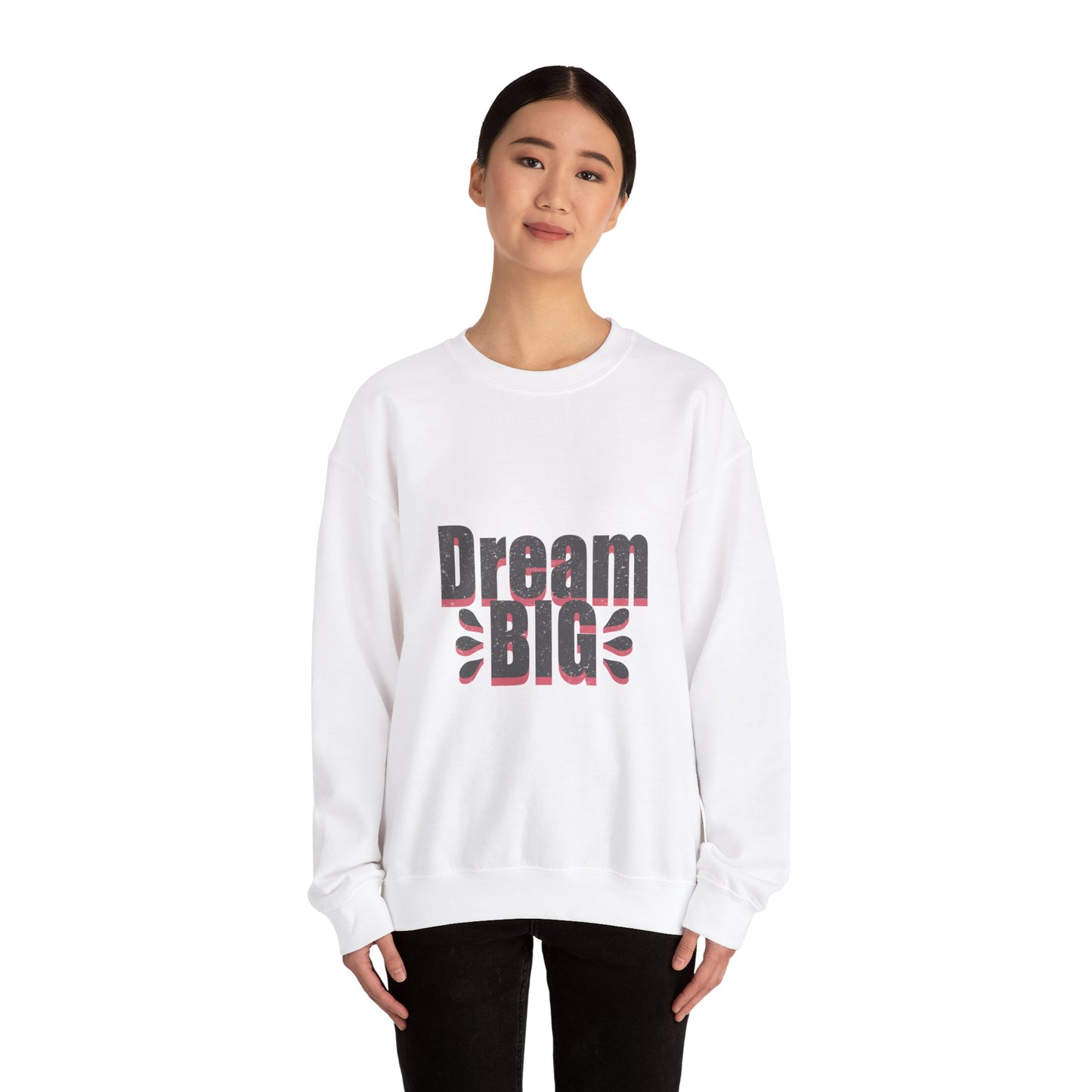 Dream Big Distressed Unisex Heavy Blend™ Crewneck Sweatshirt