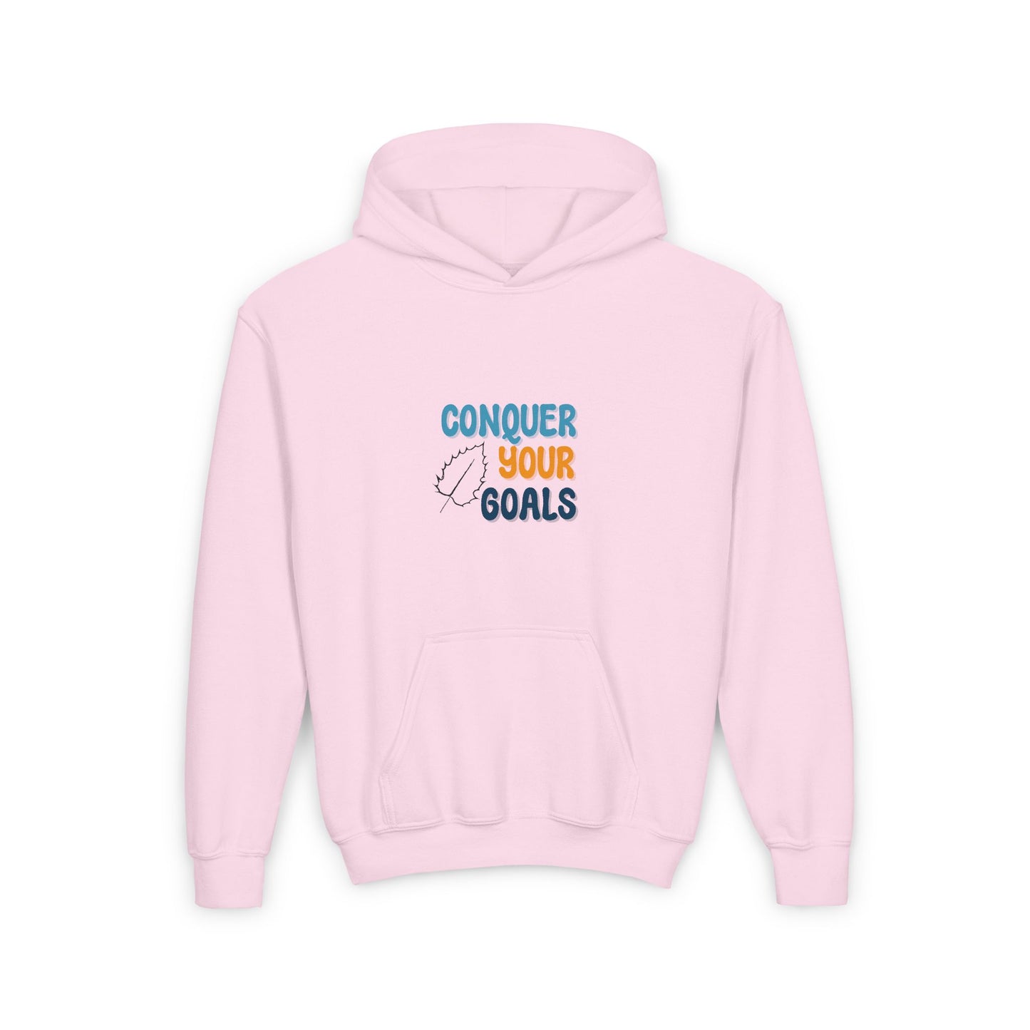 Conquer Your Goals Youth Heavy Blend Hooded Sweatshirt