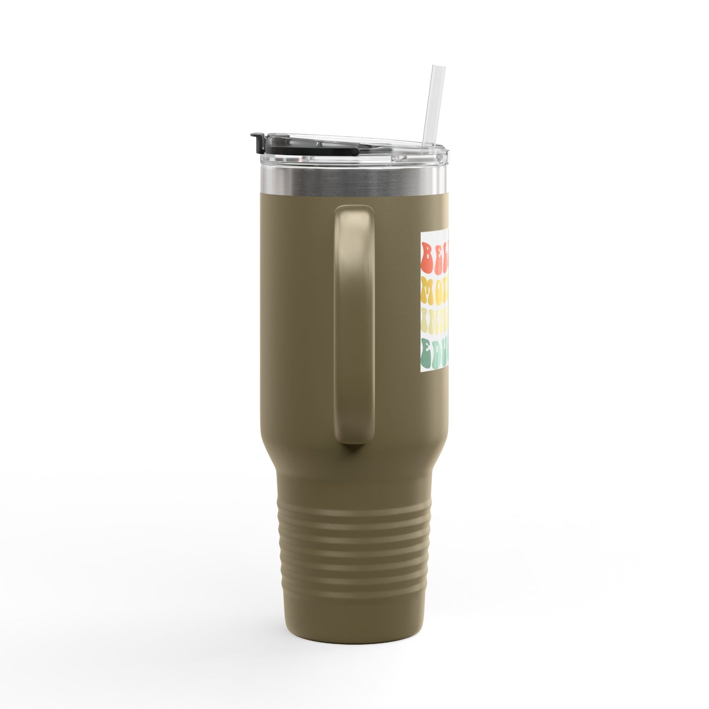 Believer Motivator Innovator Educator Insulated Travel Mug, 40oz