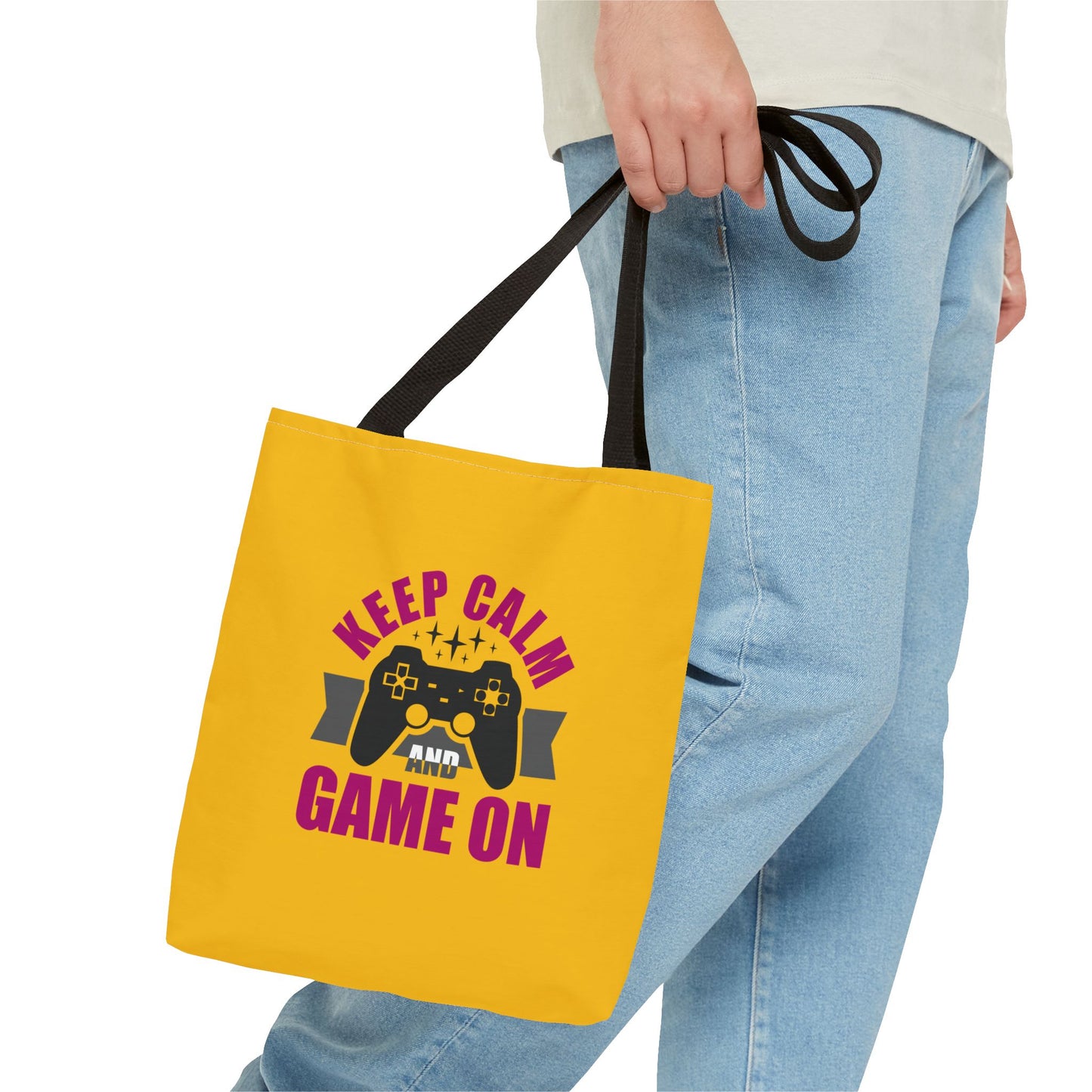 Keep Calm And Game On Tote Bag (AOP)