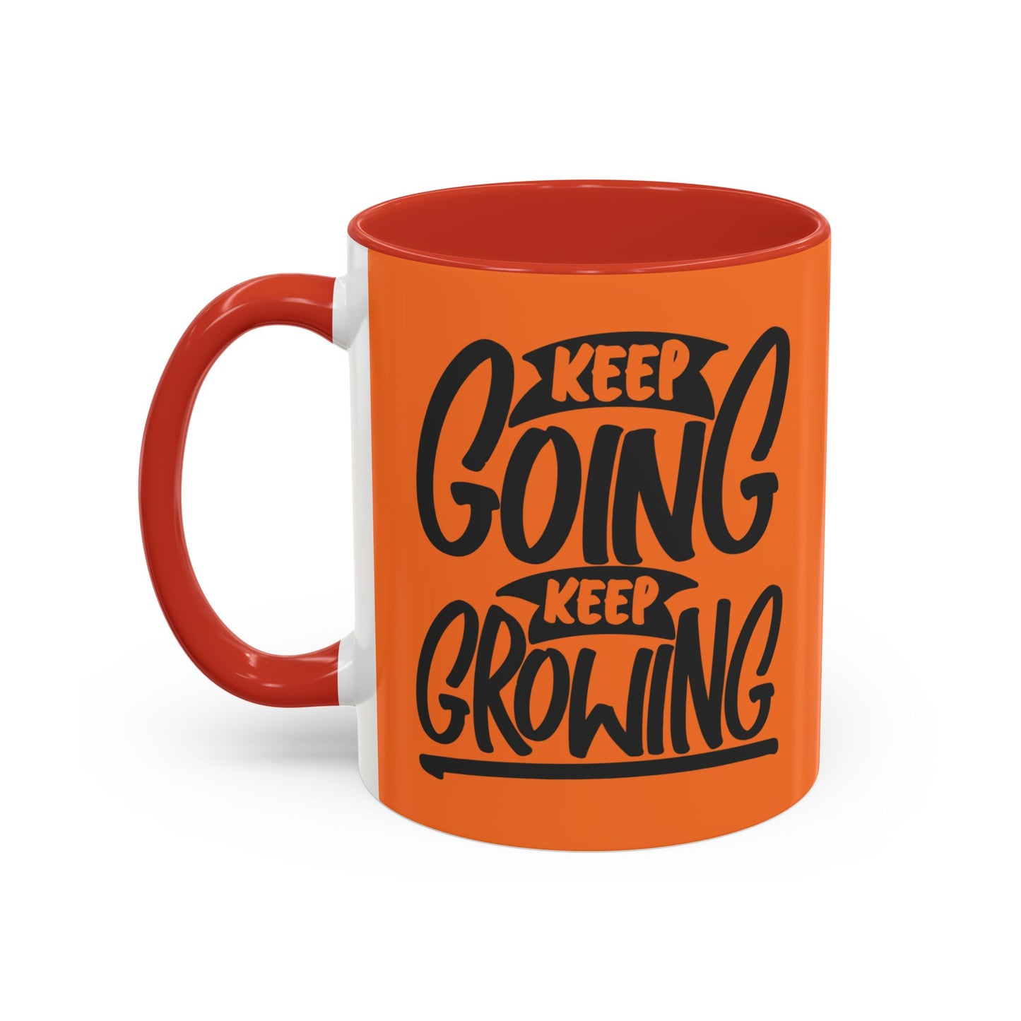 Keep Going Keep Growing Accent Coffee Mug (11, 15oz)