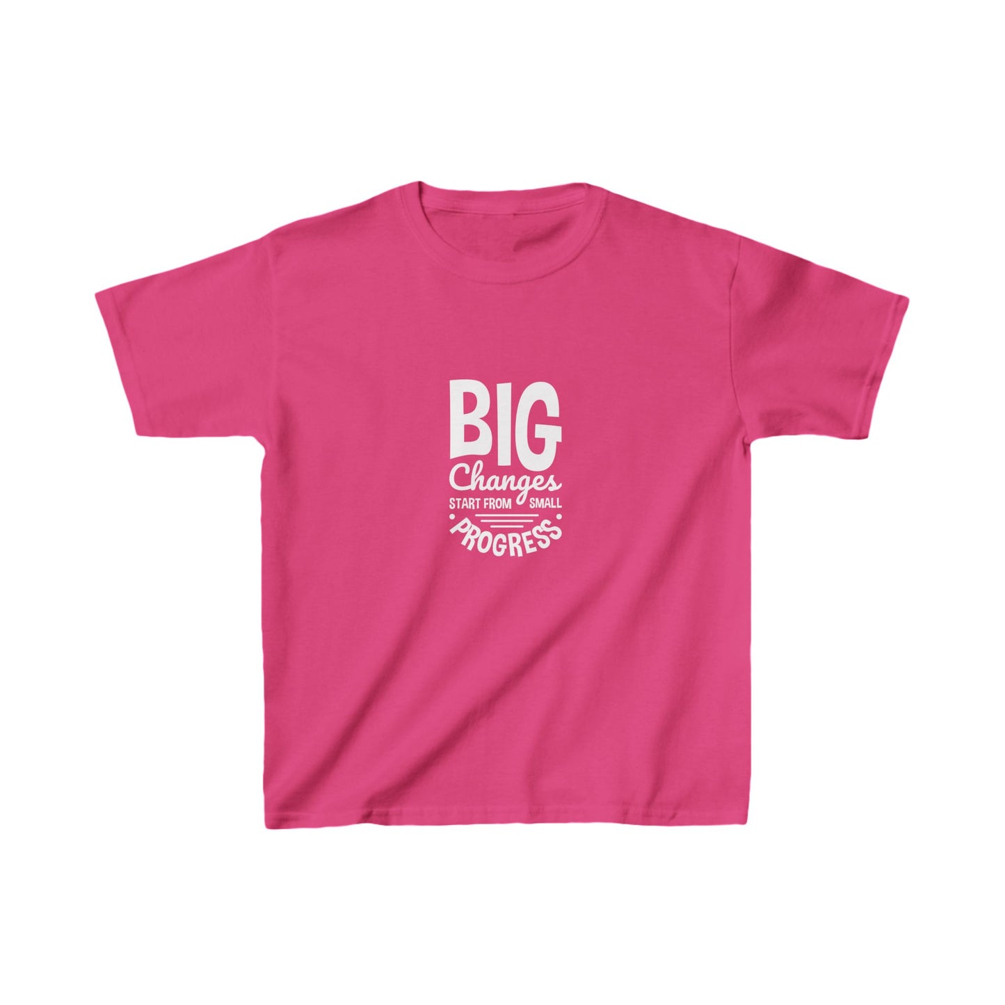Big Changes Start From Small Progress Kids Heavy Cotton™ Tee