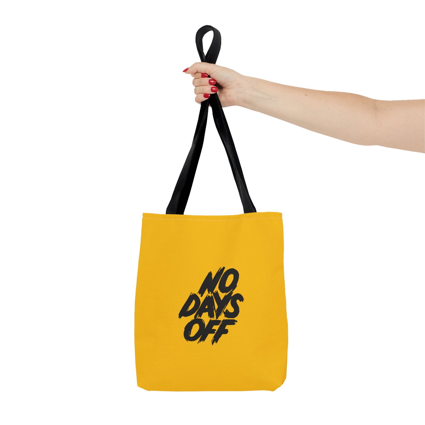 No Days Off Tote Bag (AOP)