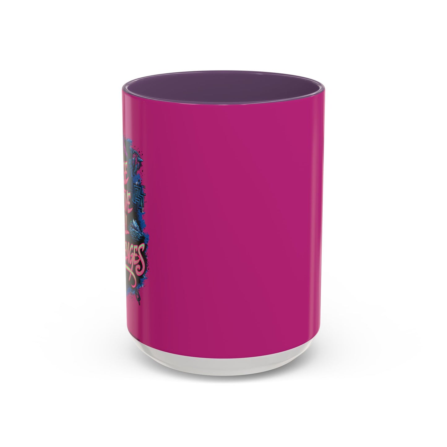 Rise Above All Challenges Accent Coffee Mug (11, 15oz)