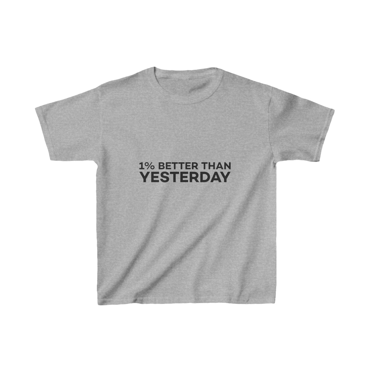 1% Better Than Yesterday Kids Heavy Cotton™ Tee