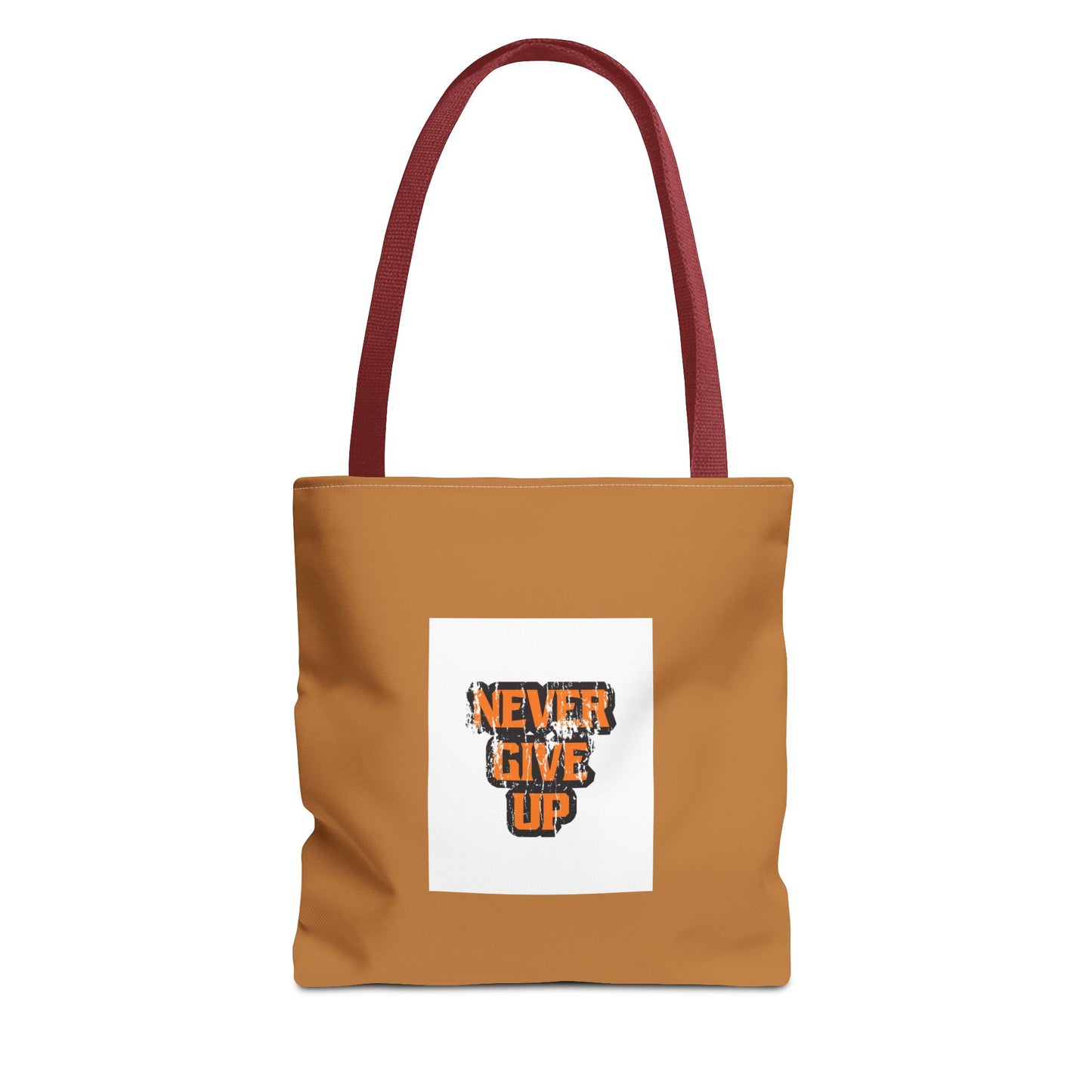 Never Give Up Tote Bag (AOP)