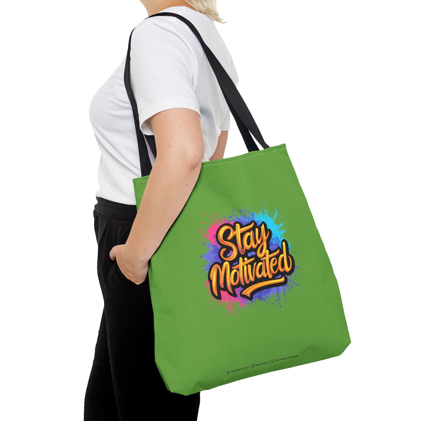 Stay Motivated Tote Bag (AOP)