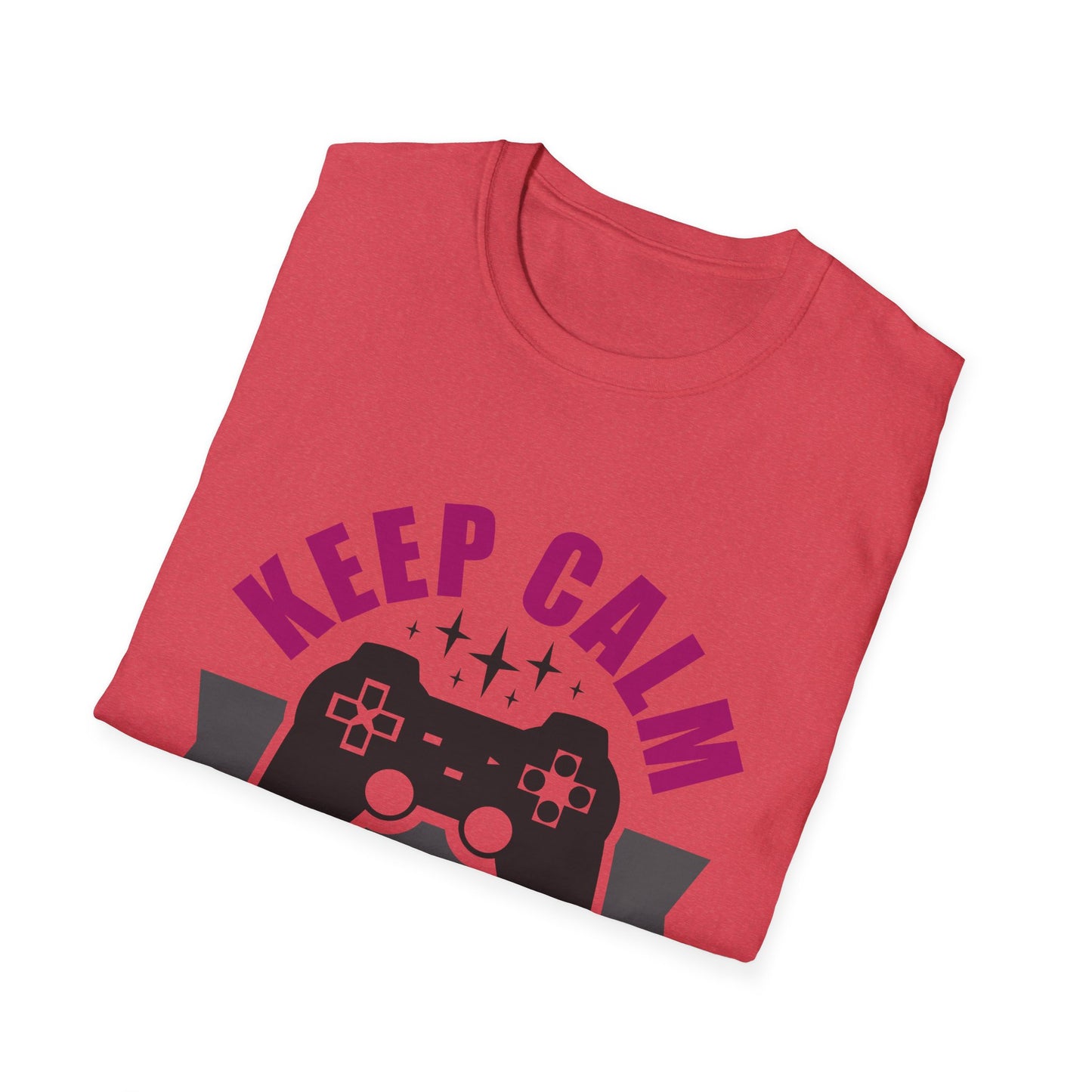 Keep Calm And Game On Unisex Softstyle T-Shirt