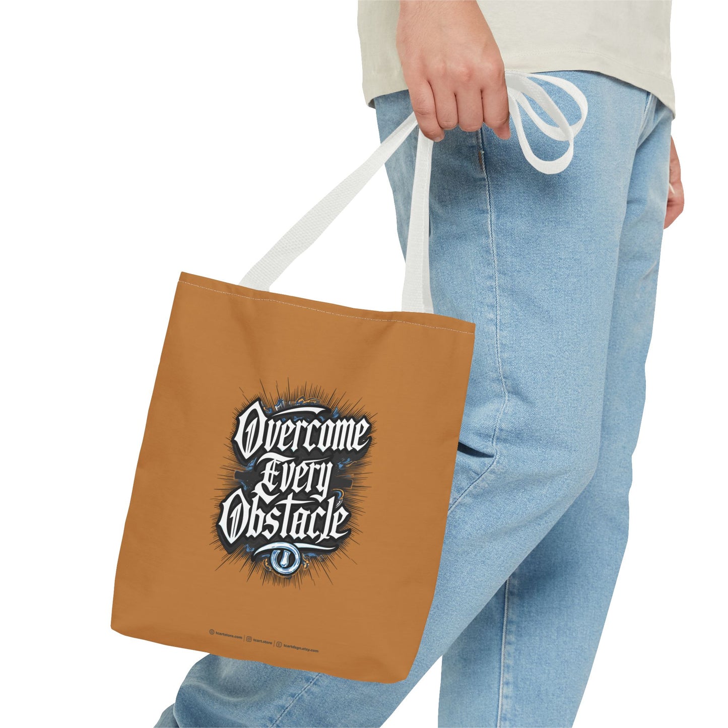 Overcome Every Obstacle Tote Bag (AOP)
