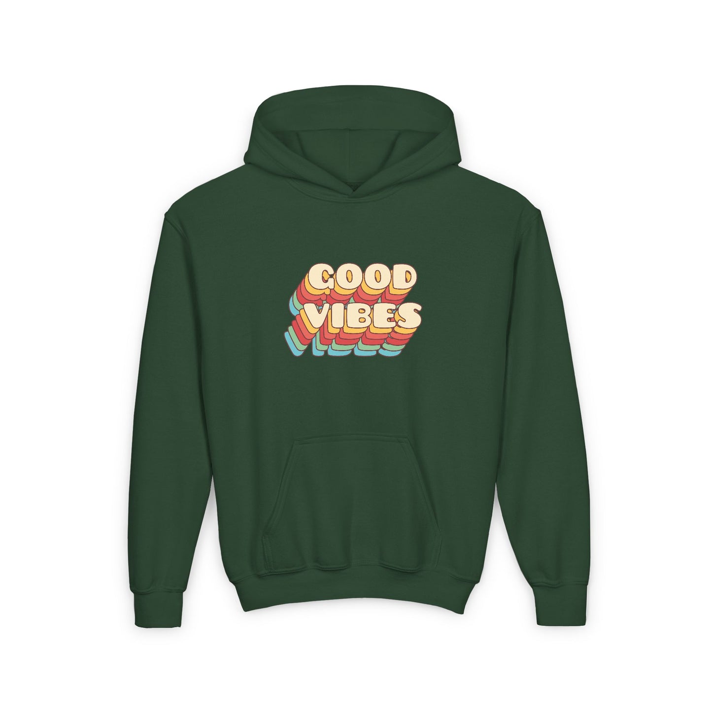 Good Vibes Youth Heavy Blend Hooded Sweatshirt