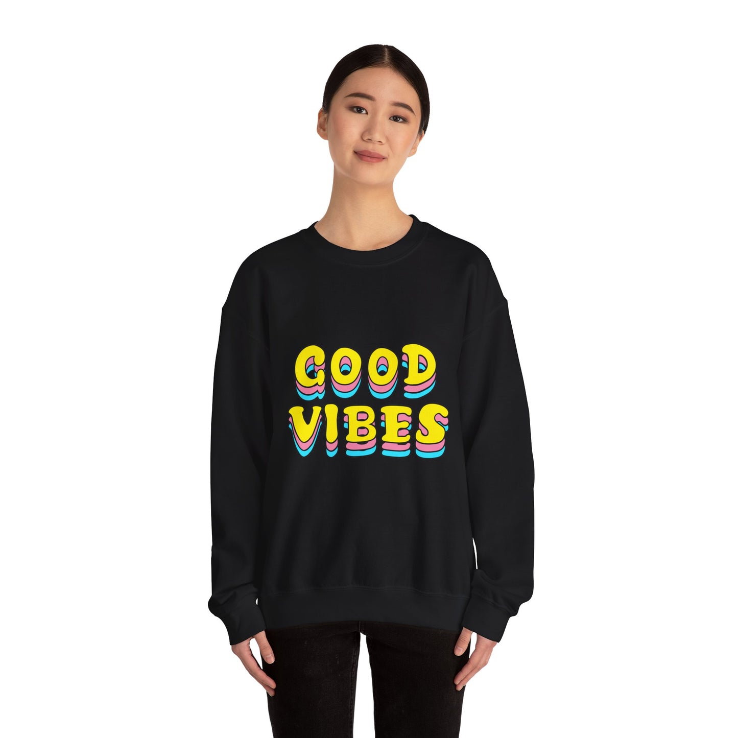 Good Vibes Unisex Heavy Blend™ Crewneck Sweatshirt