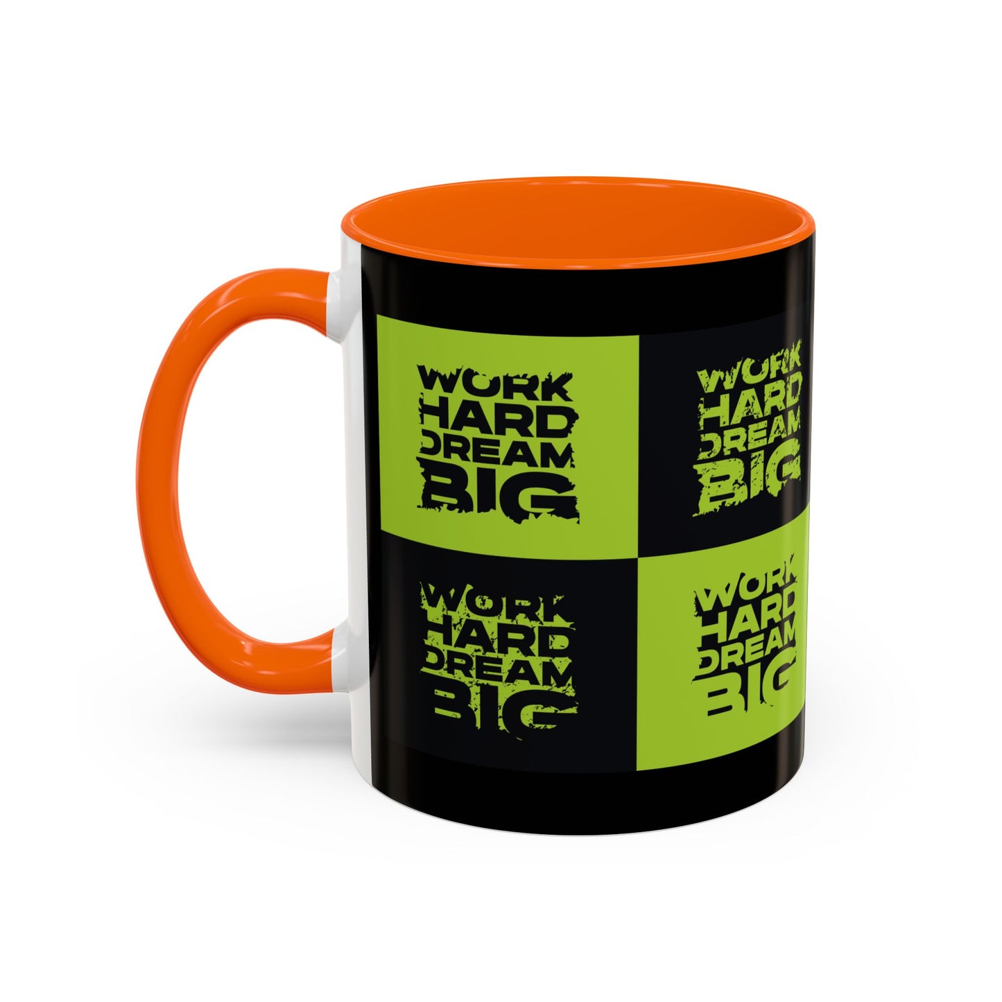 Work Hard Dream Big Accent Coffee Mug (11, 15oz)