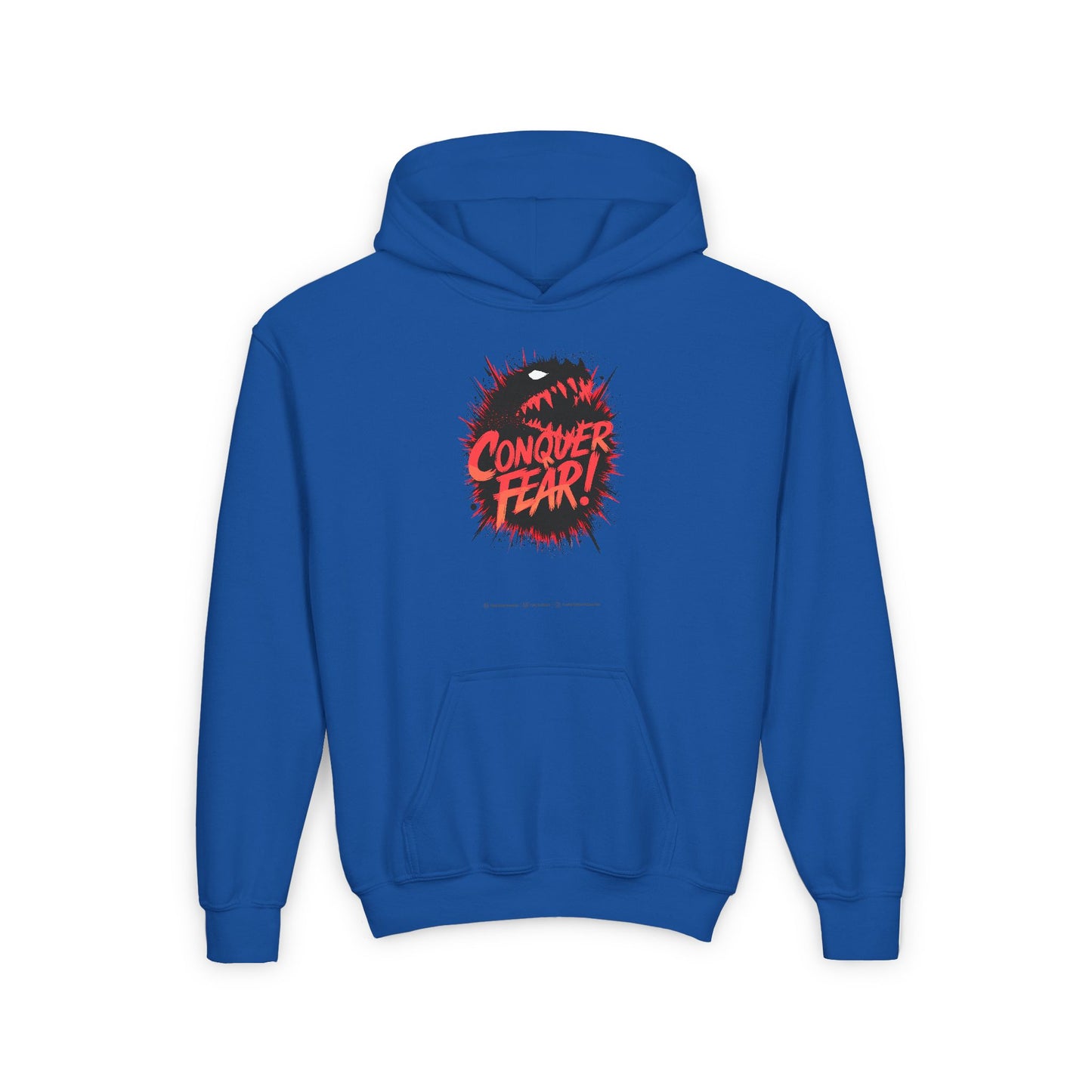 Conquer Fear! Youth Heavy Blend Hooded Sweatshirt