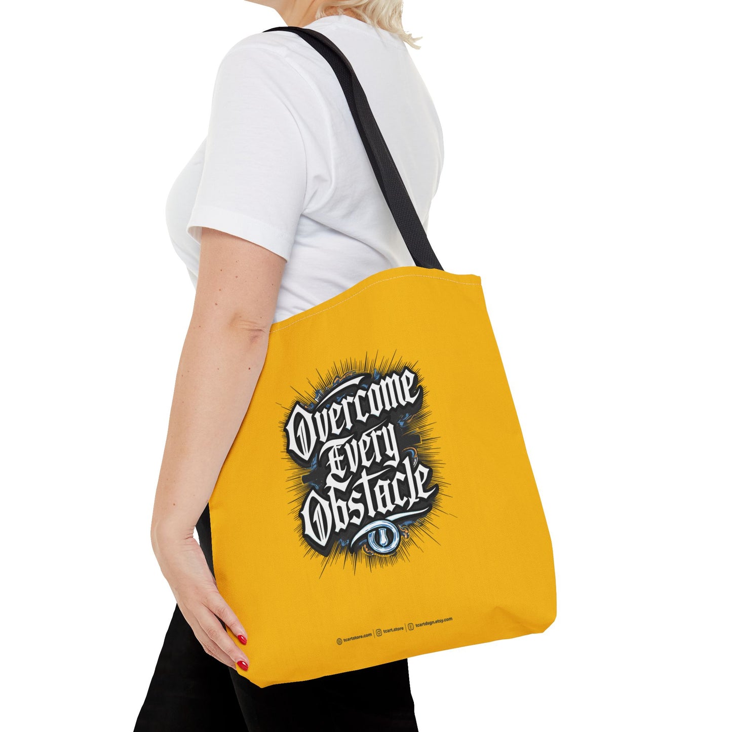 Overcome Every Obstacle Tote Bag (AOP)