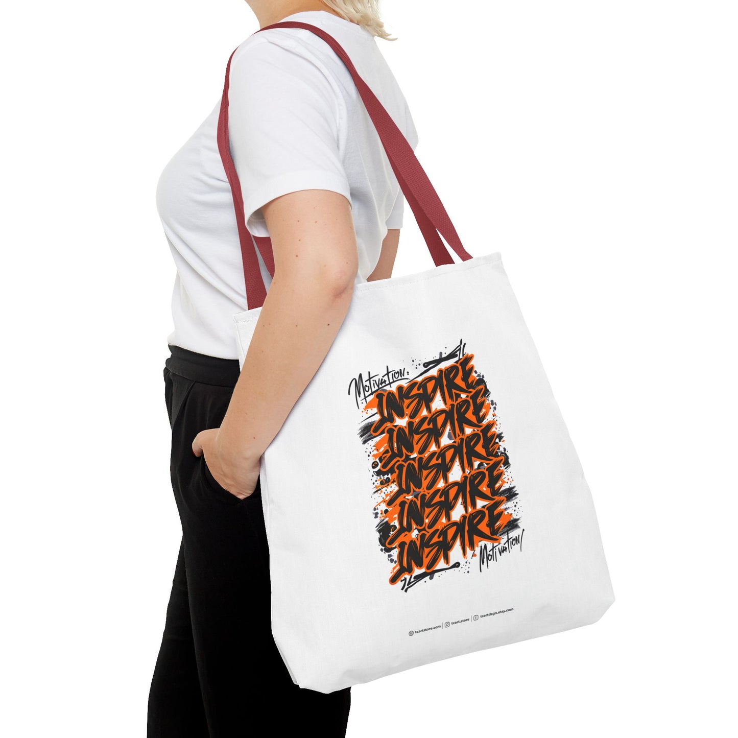 Motivation Inspire Motivation Tote Bag (AOP)