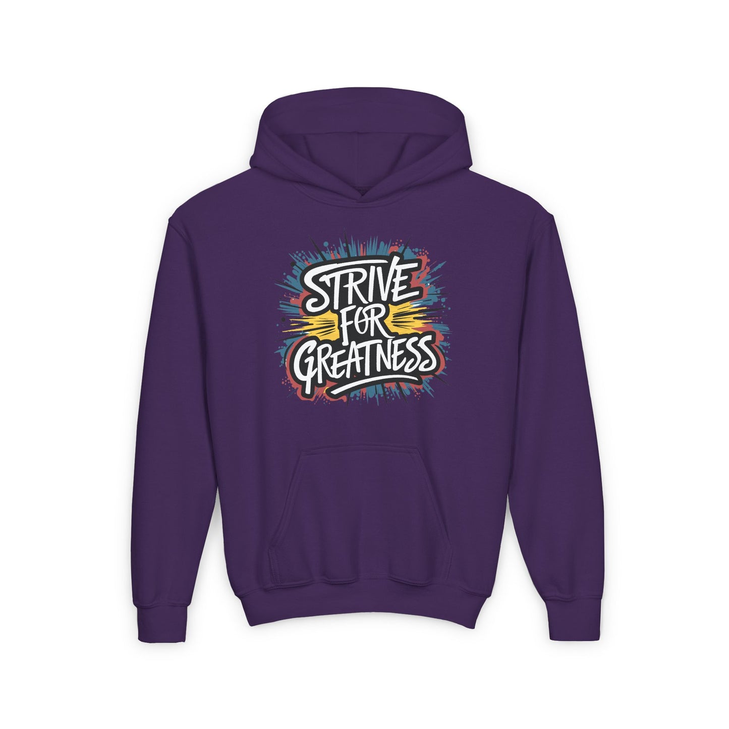 Strive For Greatness Youth Heavy Blend Hooded Sweatshirt