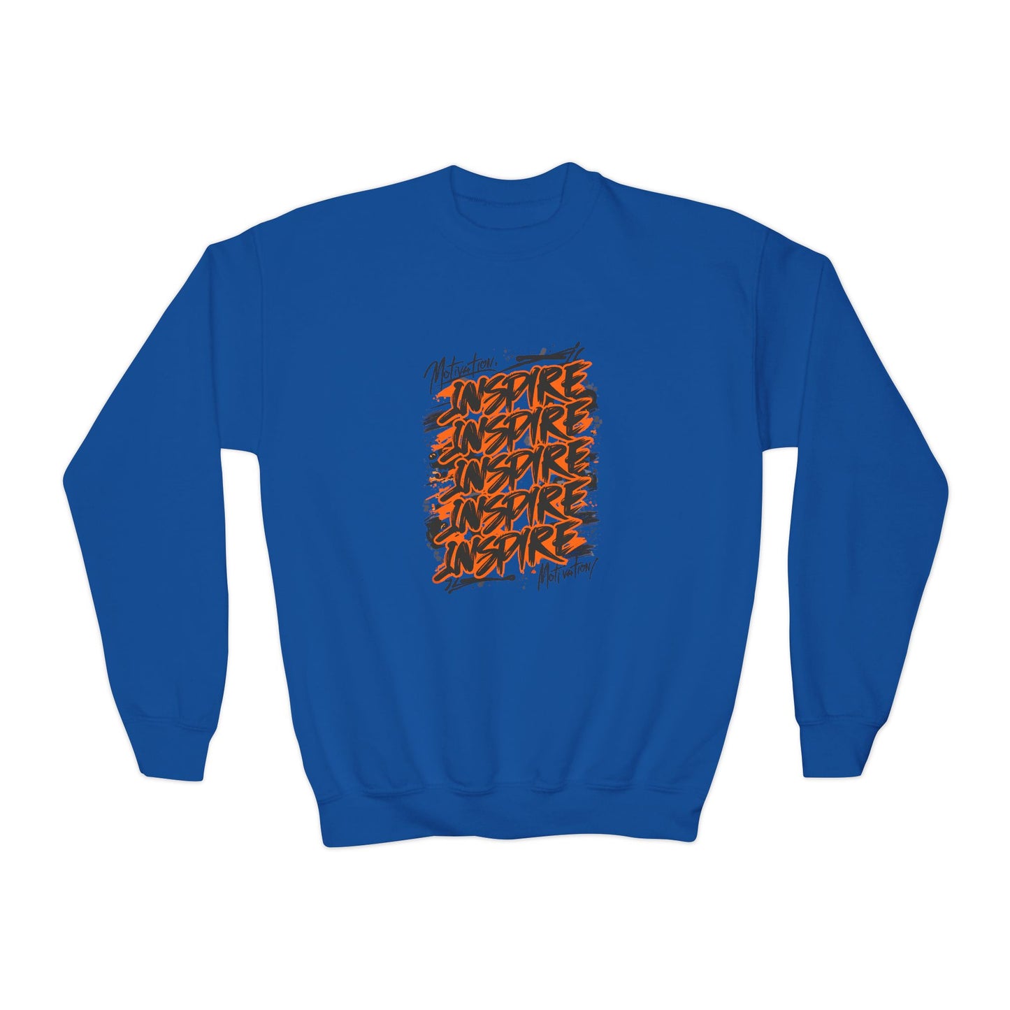 Motivation Inspire Motivation Youth Crewneck Sweatshirt