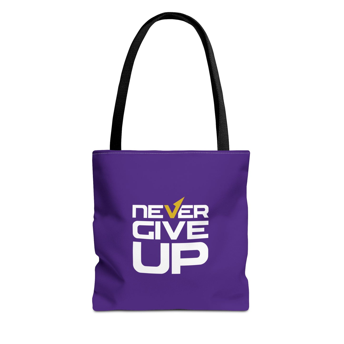 Never Give Up Tote Bag (AOP)