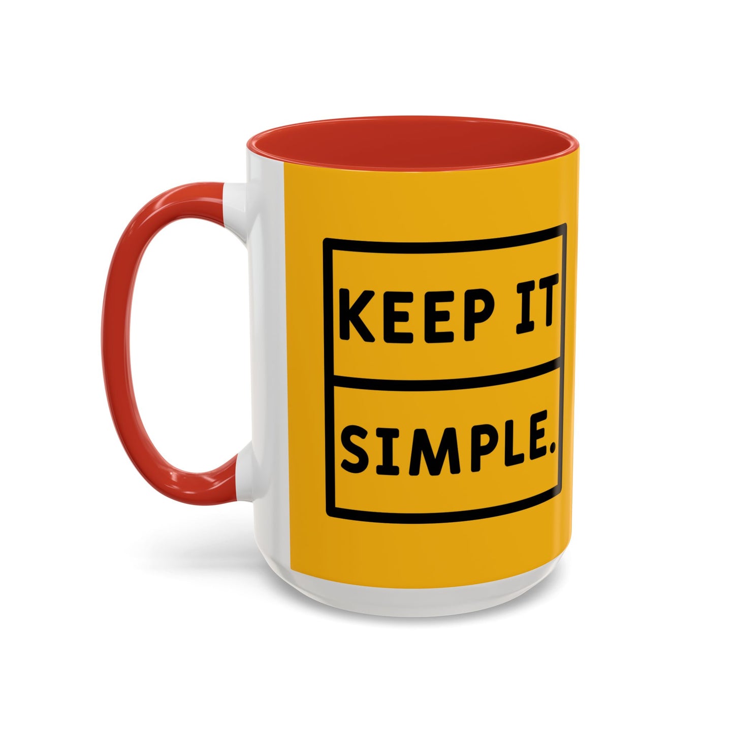 Keep It Simple Accent Coffee Mug (11, 15oz)