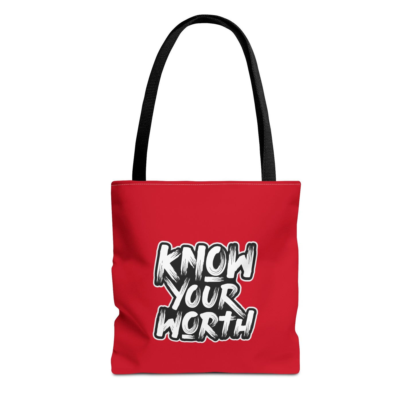 Know Your Worth Tote Bag (AOP)