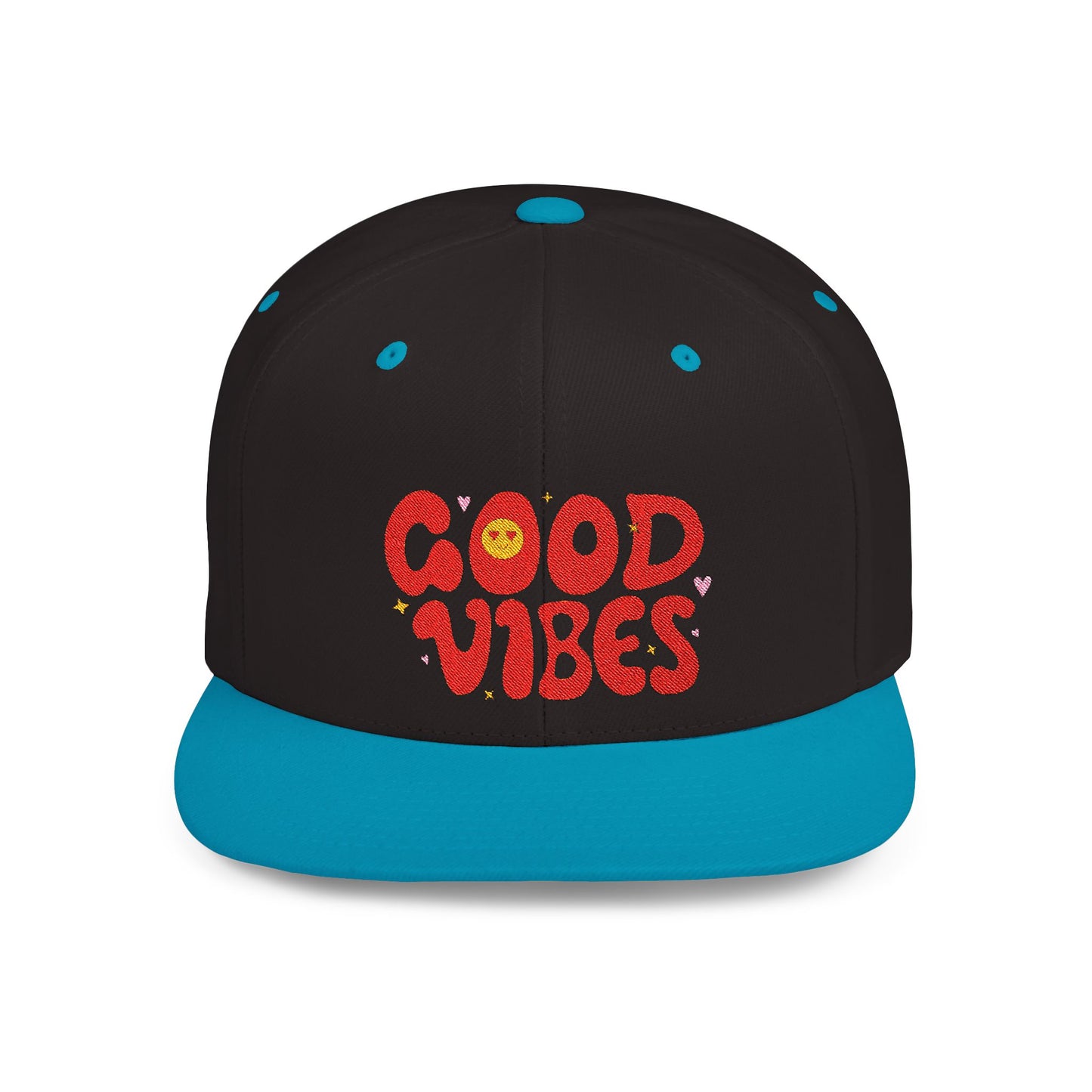 Good Vibes Flat Bill Snapback