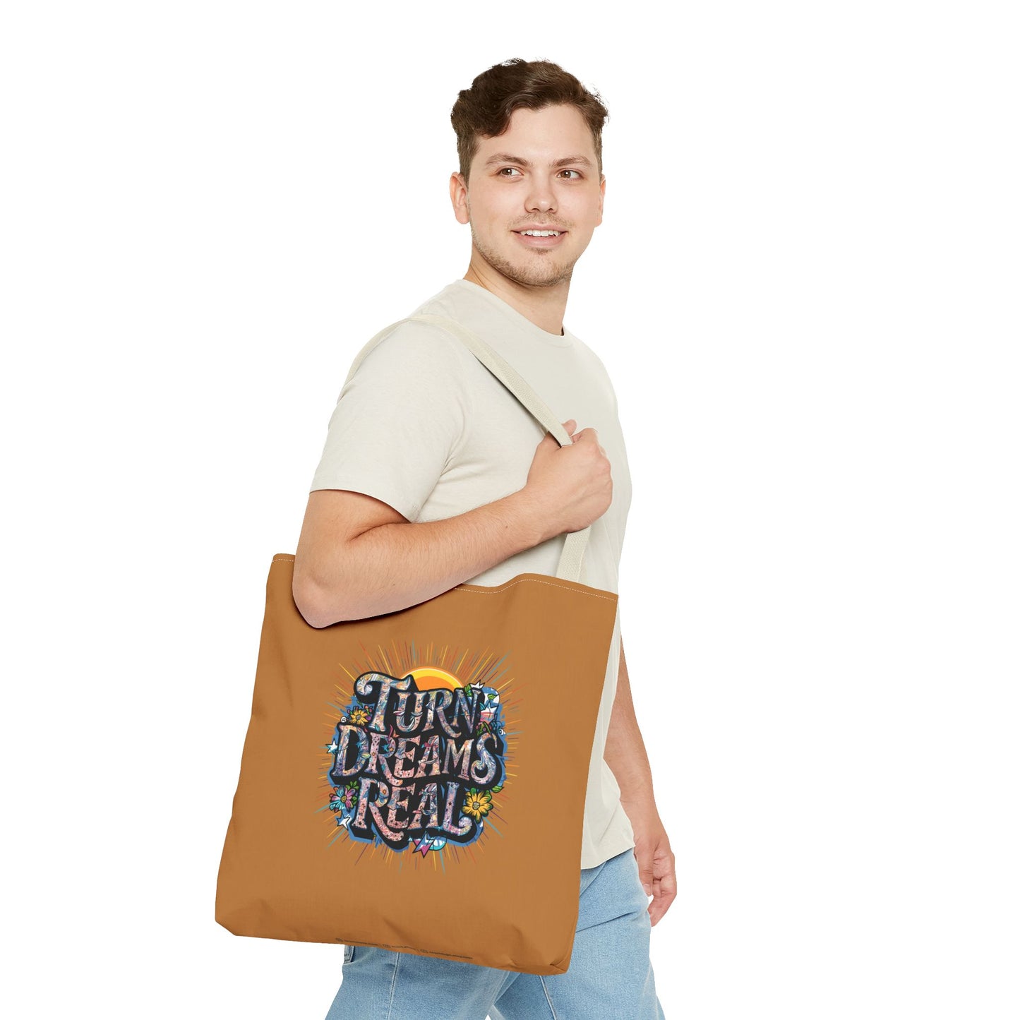 Turns Dreams Real Tote Bag (AOP)
