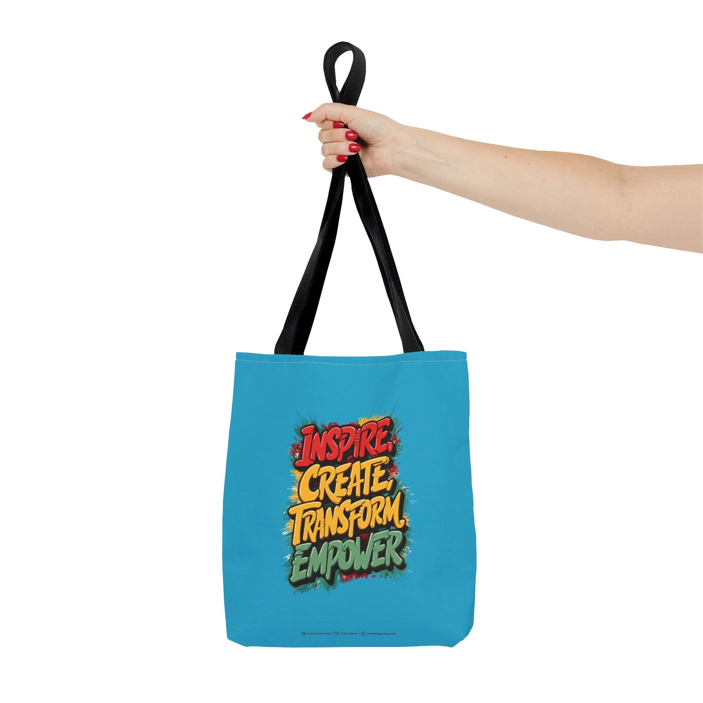 Inspire Create Transform Empower Tote Bag (AOP)