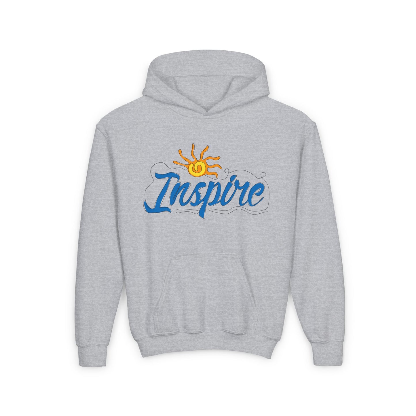 Inspire Youth Heavy Blend Hooded Sweatshirt
