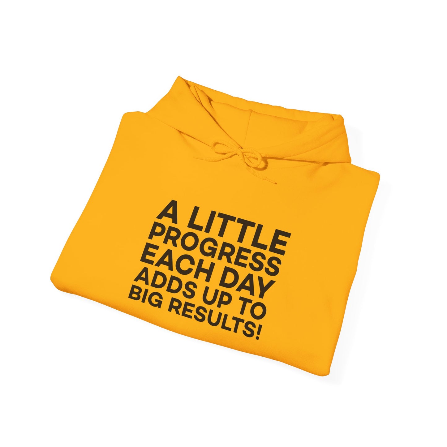 A Little Progress Each Day Adds Up To Big Results! Unisex Heavy Blend™ Hooded Sweatshirt