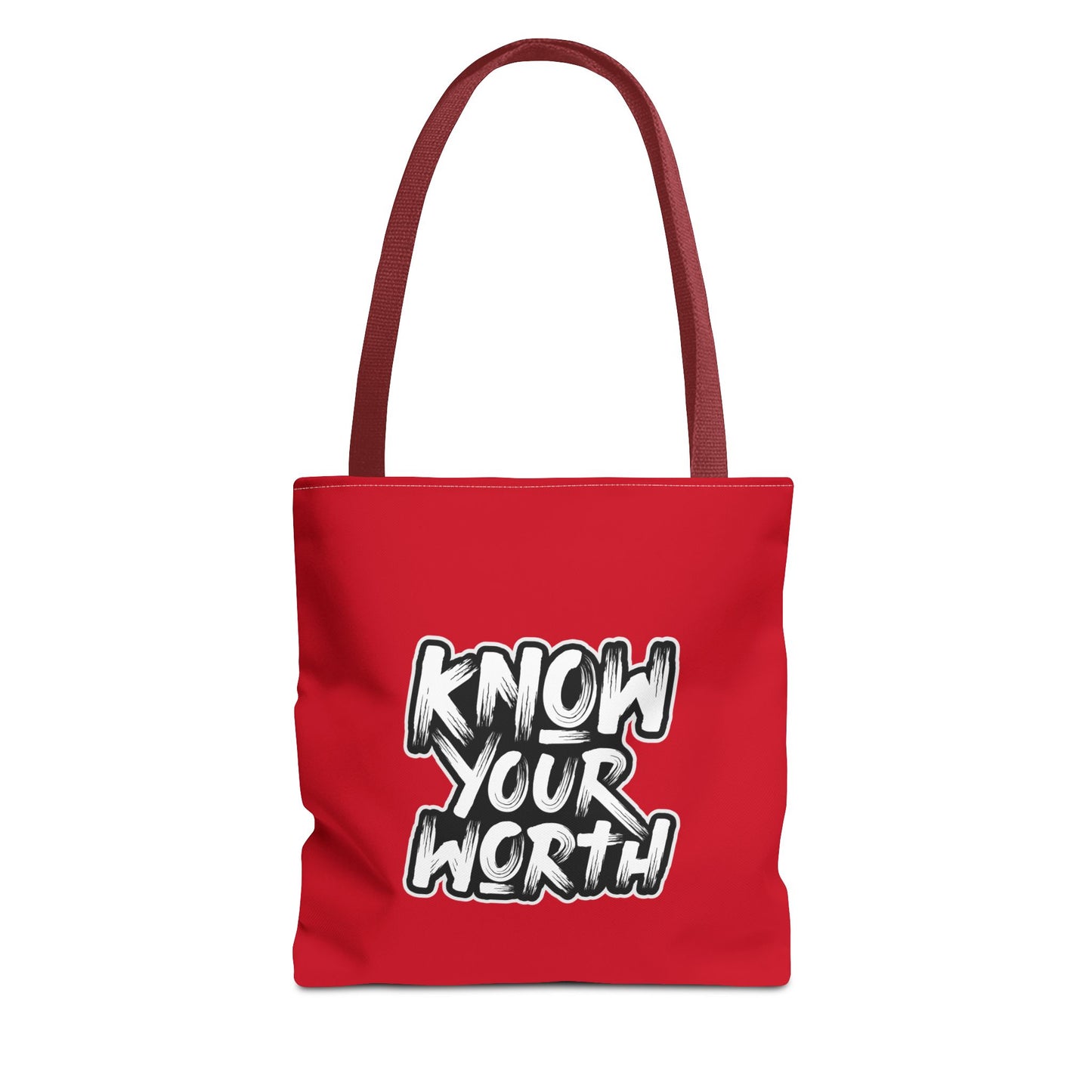 Know Your Worth Tote Bag (AOP)