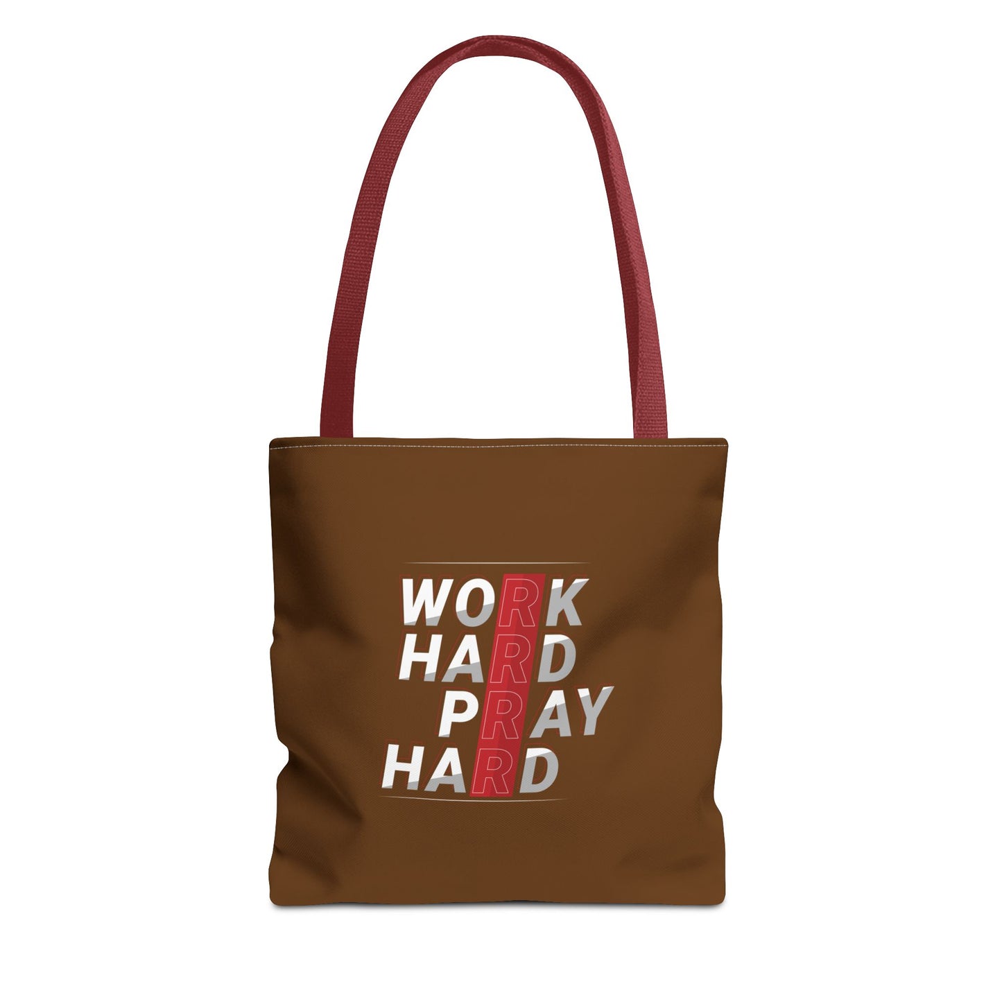 Work Hard Pray Hard Tote Bag (AOP)