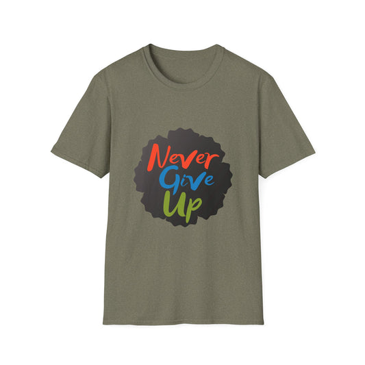 Never Give Up Unisex Softstyle T-Shirt