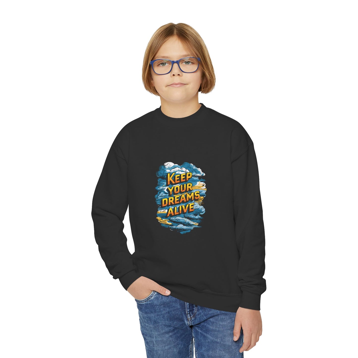 Keep Your Dreams Alive Youth Crewneck Sweatshirt