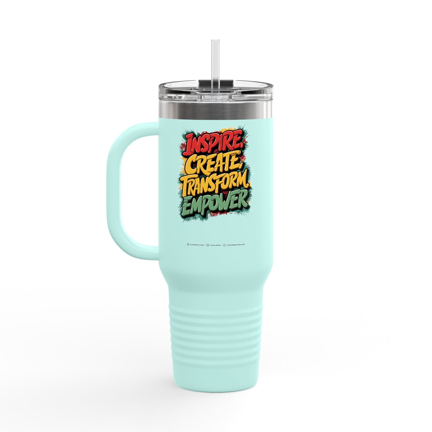 Inspire Create Transform Empower Insulated Travel Mug, 40oz
