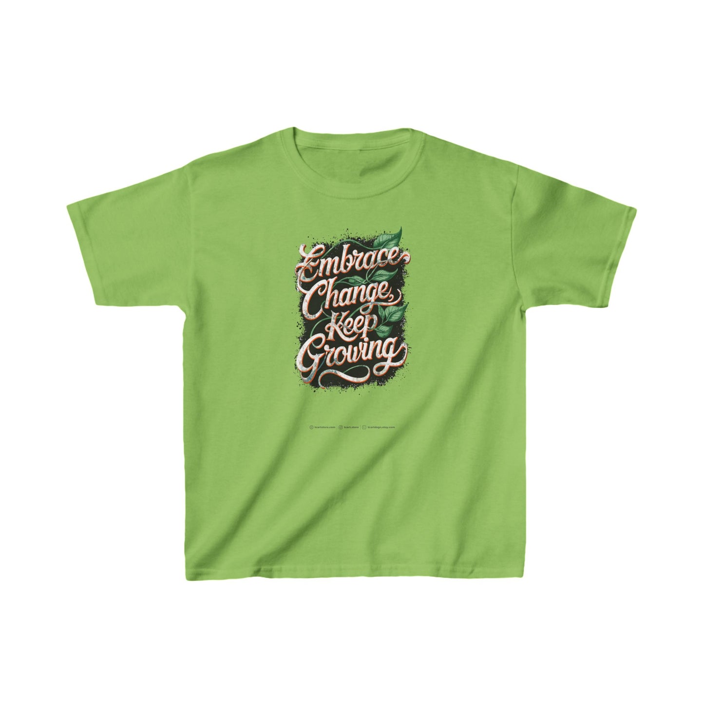 Embrace Change Keep Growing  Kids Heavy Cotton™ Tee