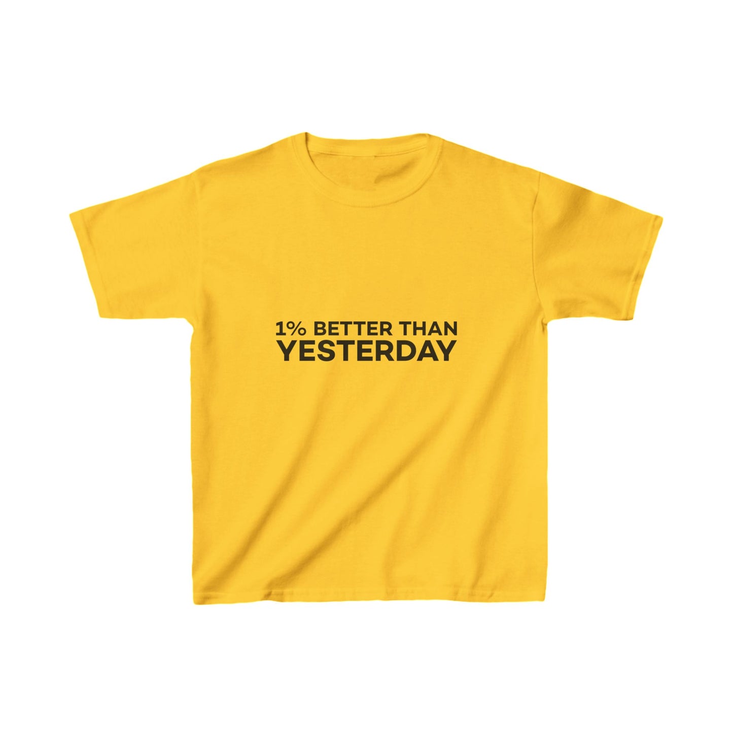1% Better Than Yesterday Kids Heavy Cotton™ Tee