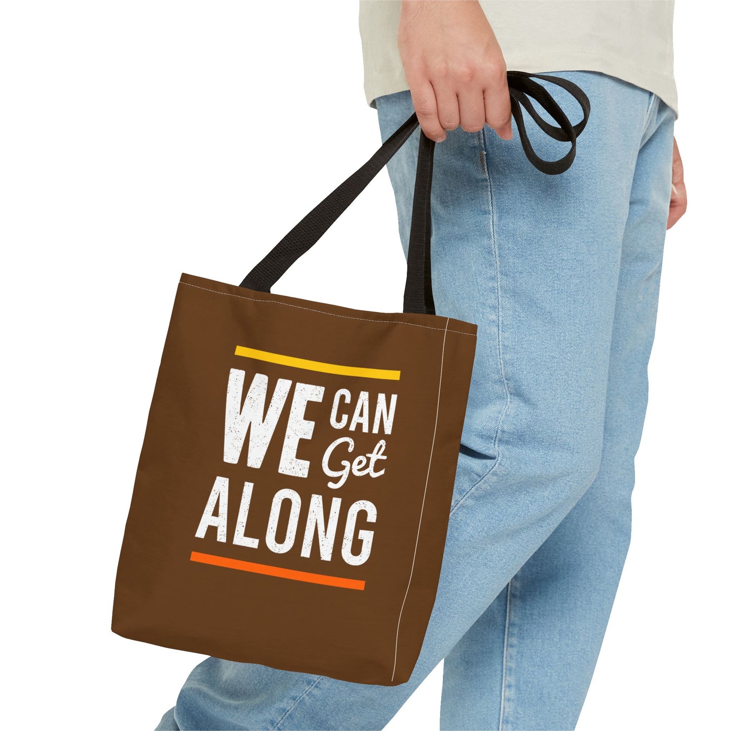 We Can Get Along Tote Bag (AOP)