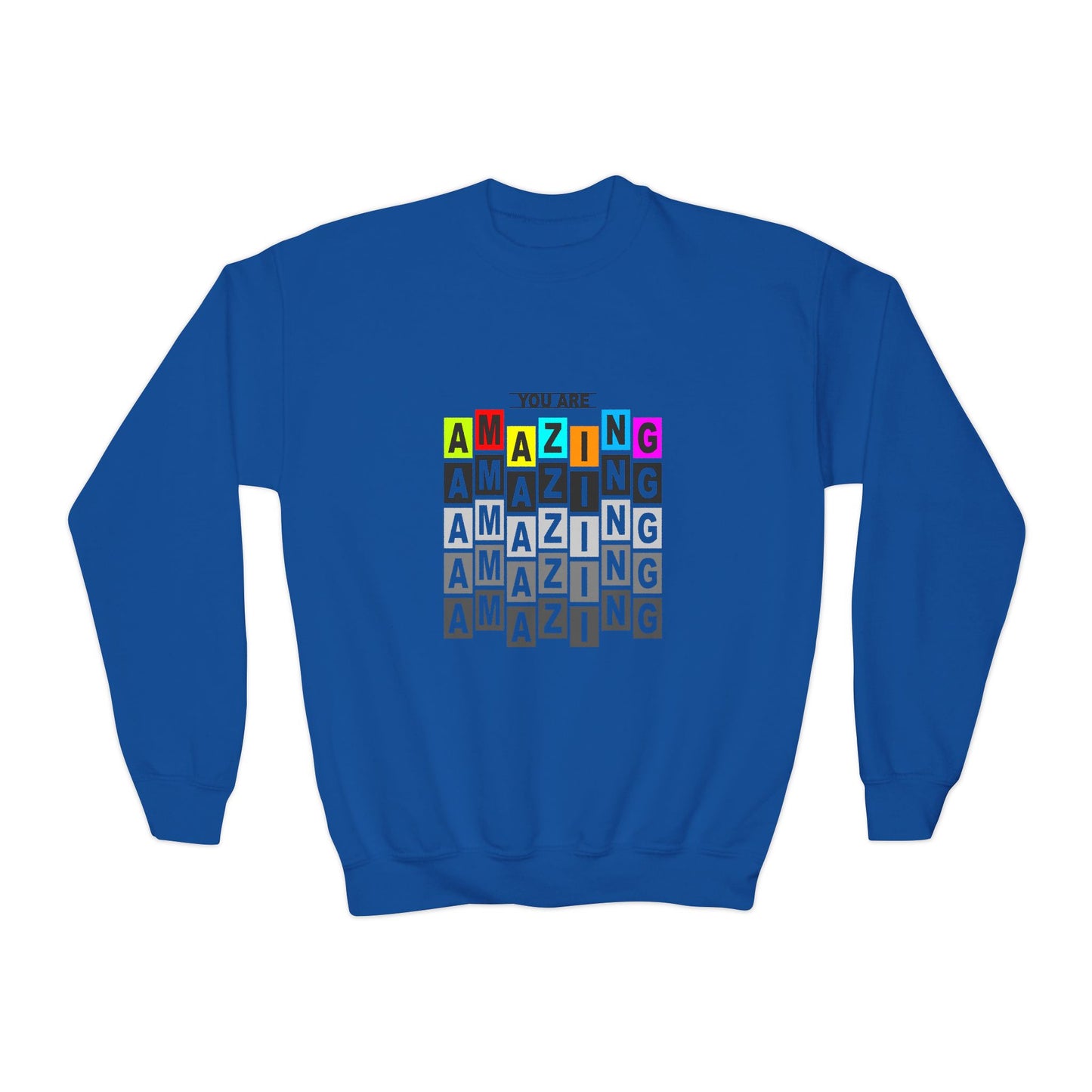 You Are Amazing Youth Crewneck Sweatshirt