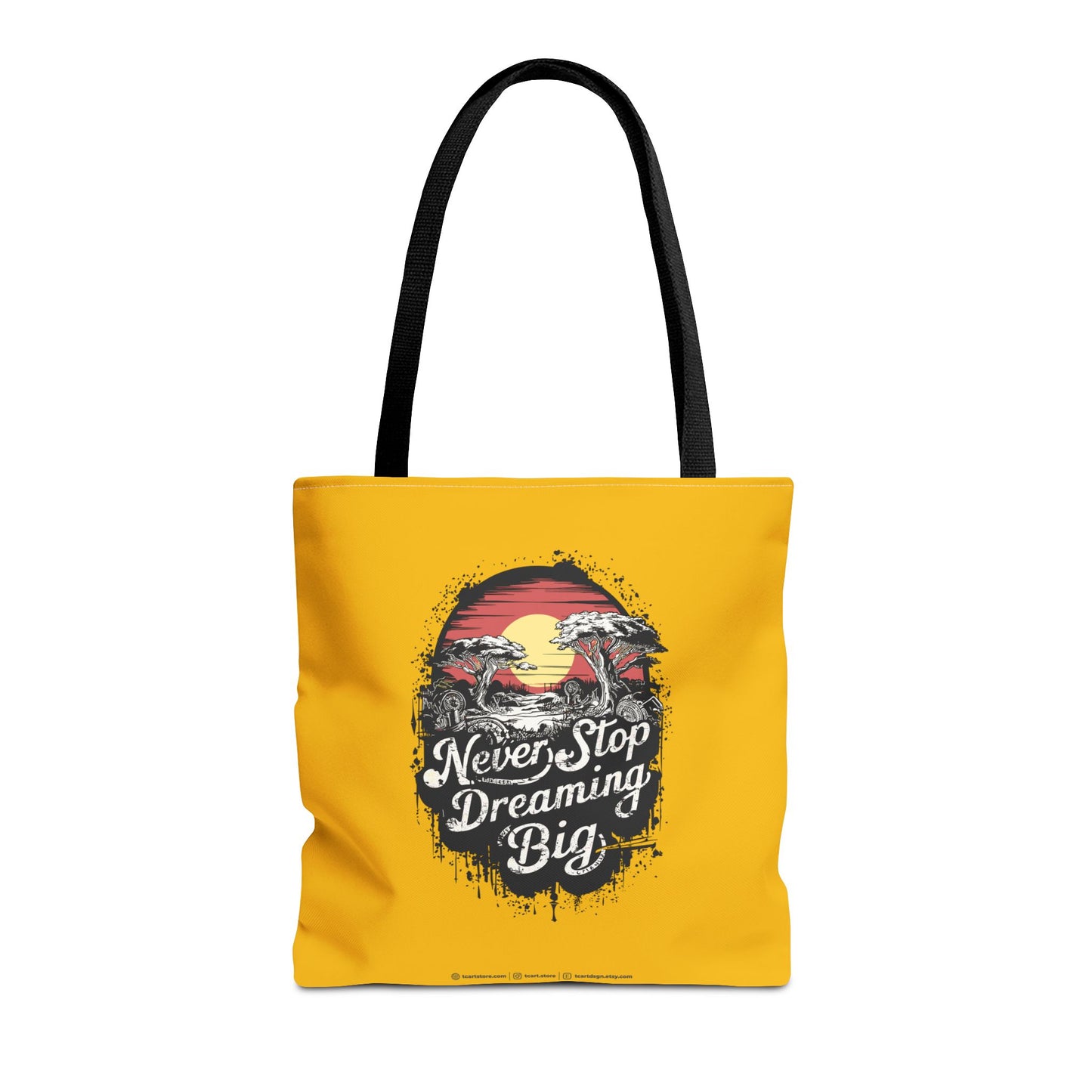 Never Stop Dreaming Big Tote Bag (AOP)